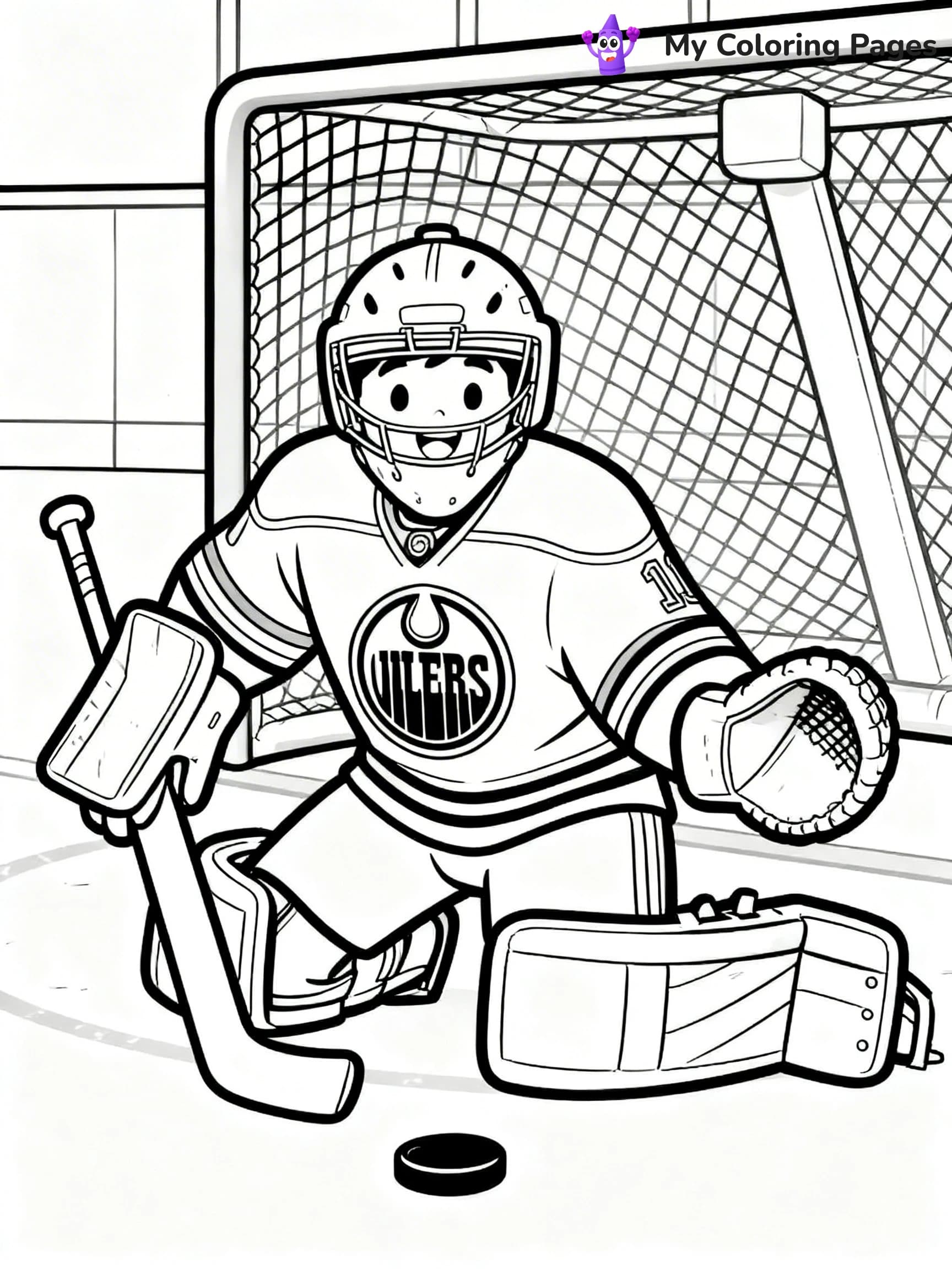 Oilers Coloring Pages - 6