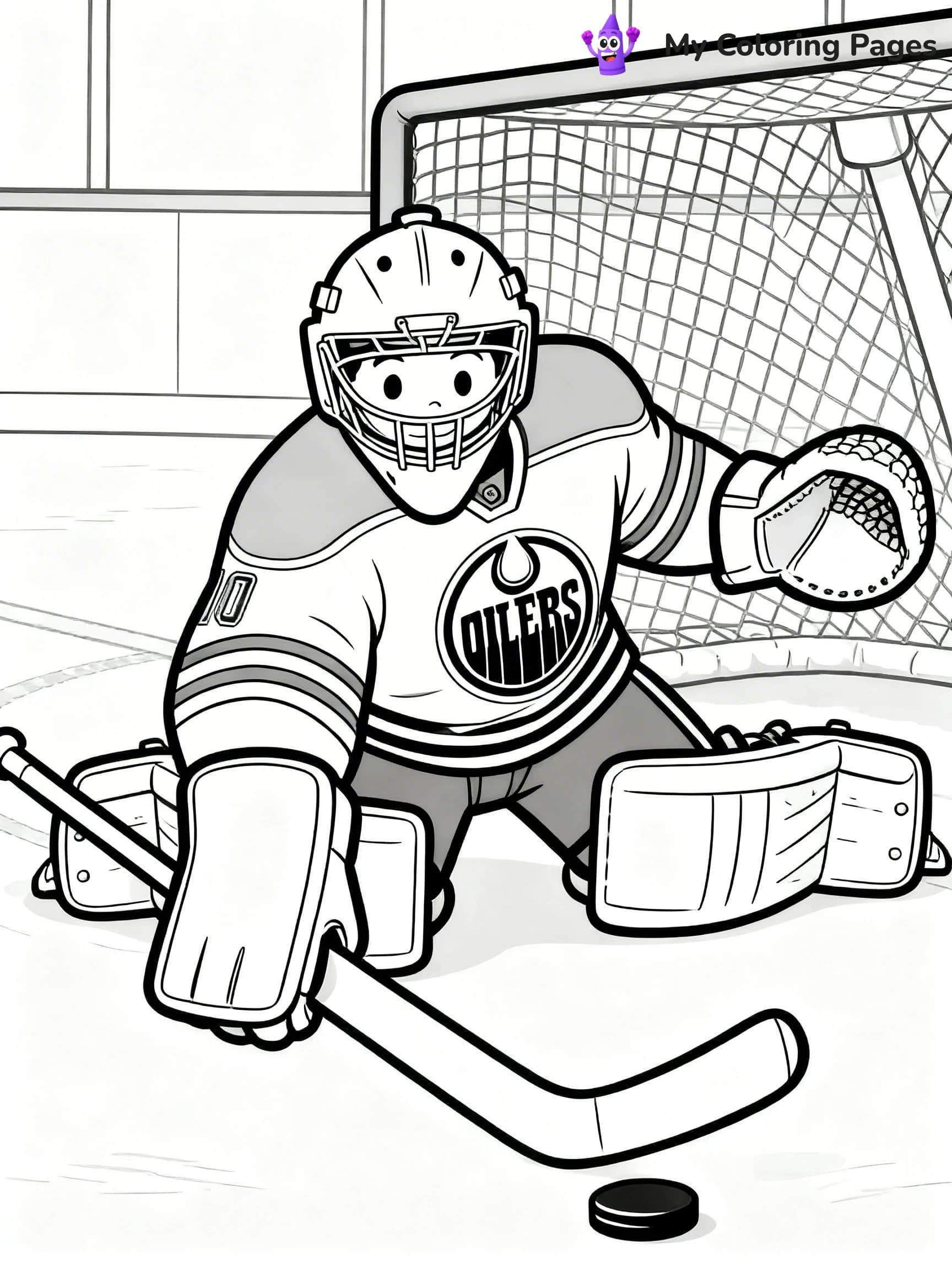 Oilers Coloring Pages - 5
