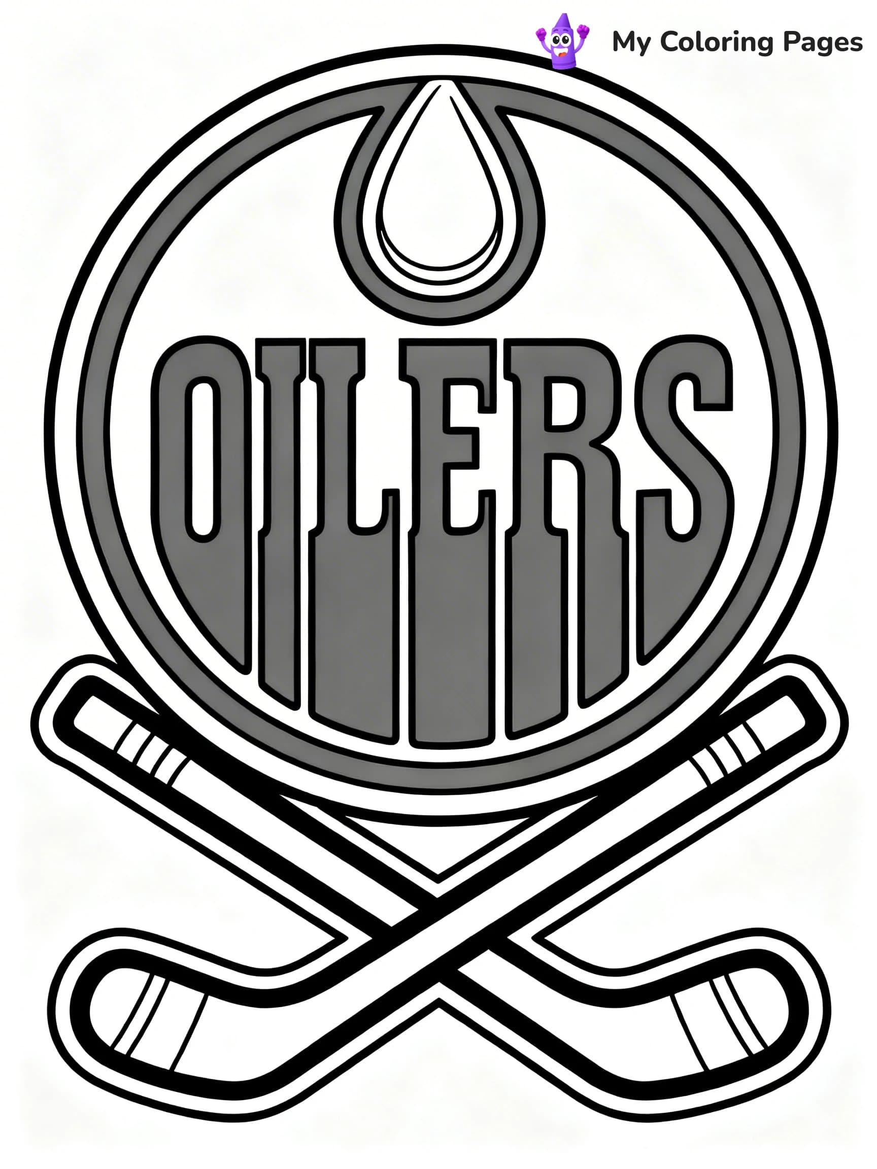 Oilers Coloring Pages - 2