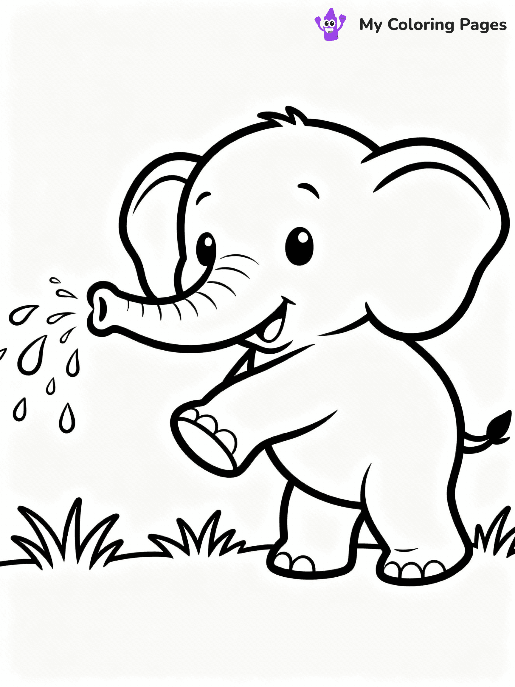 Elephant Coloring Pages - 41