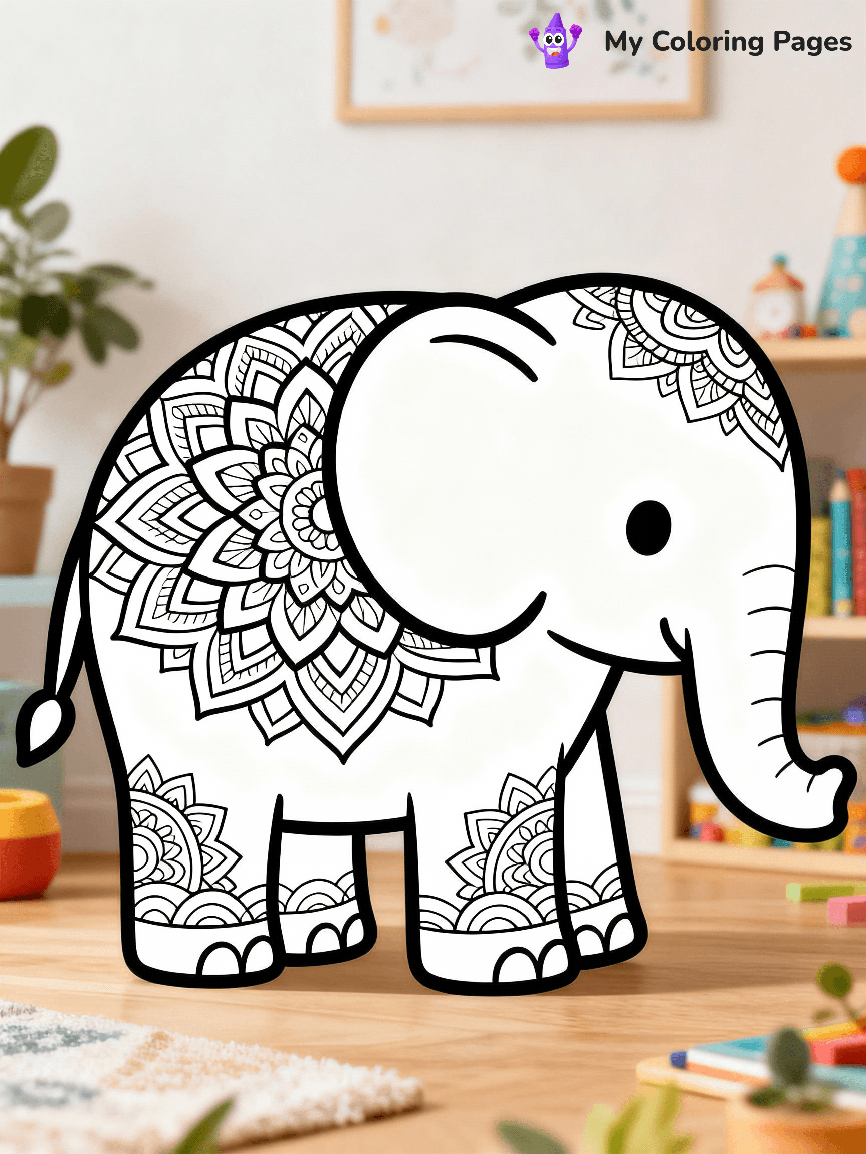 Elephant Coloring Pages - 32