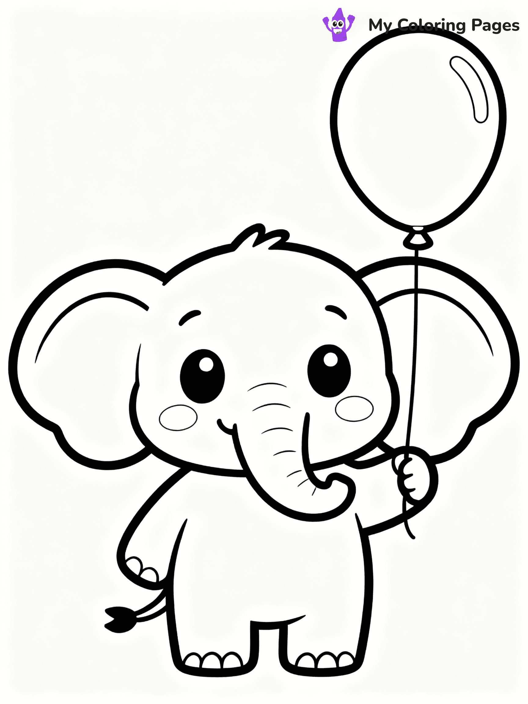 Elephant Coloring Pages - 26