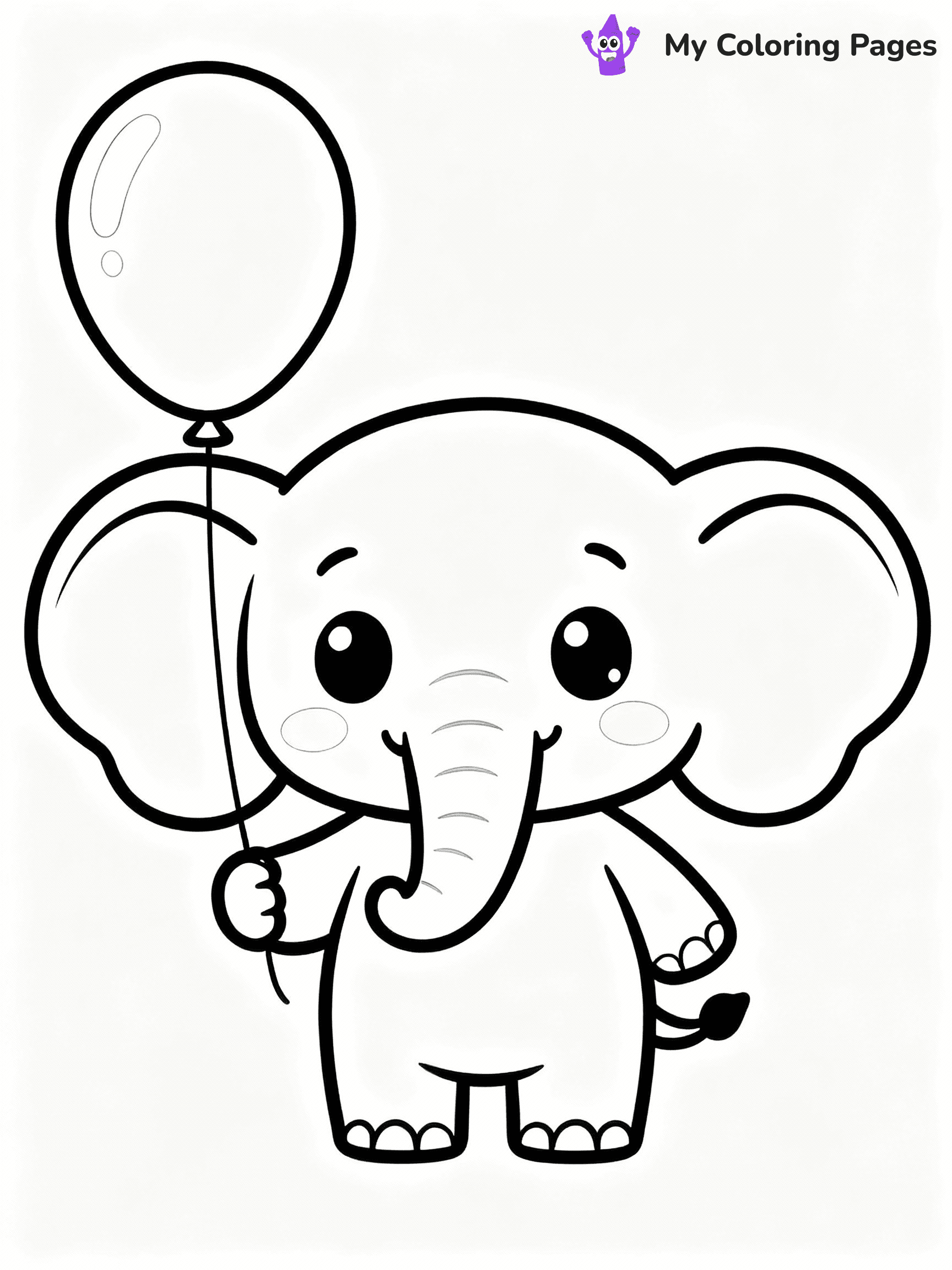 Elephant Coloring Pages - 25