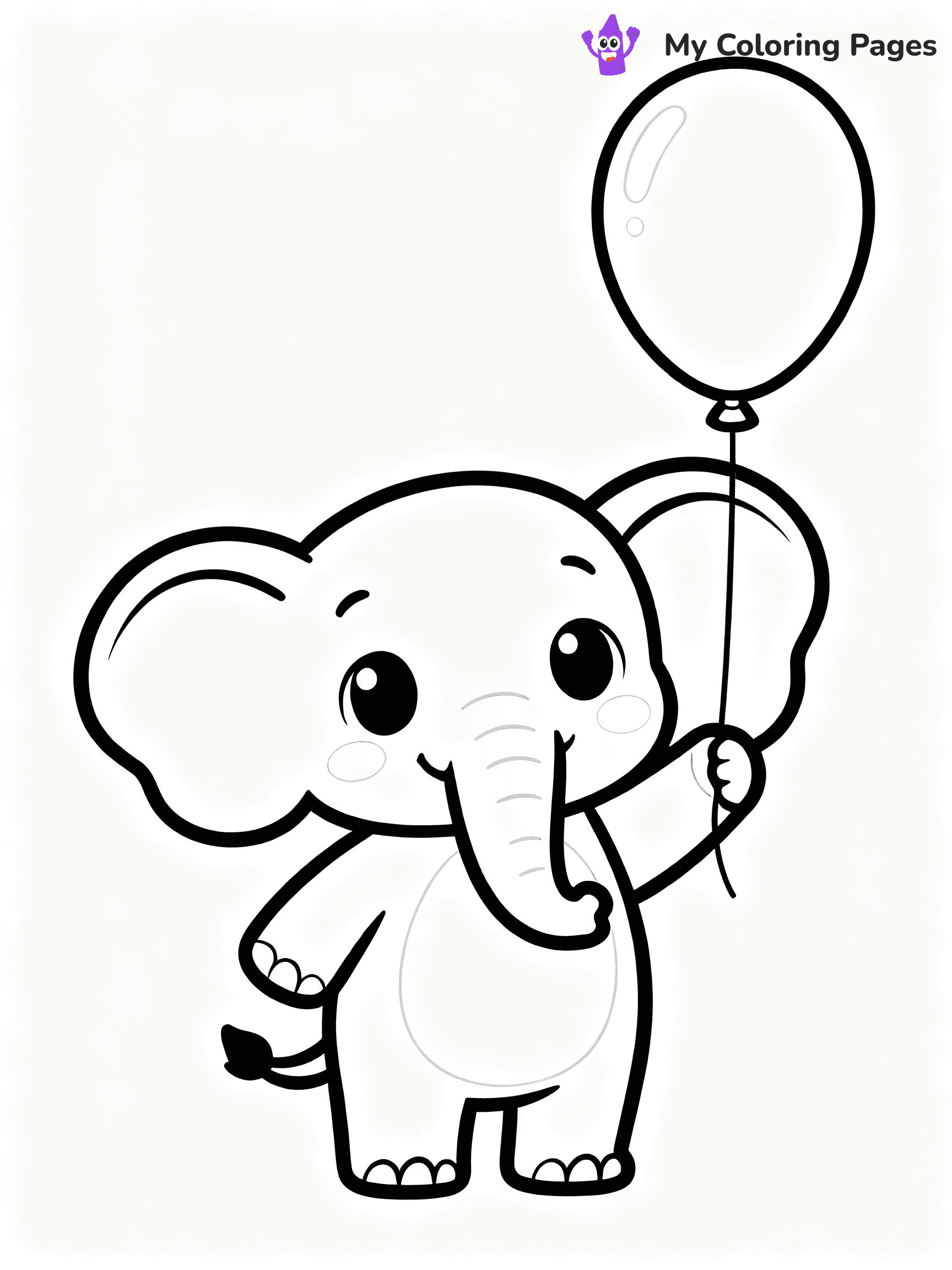 Elephant Coloring Pages - 24