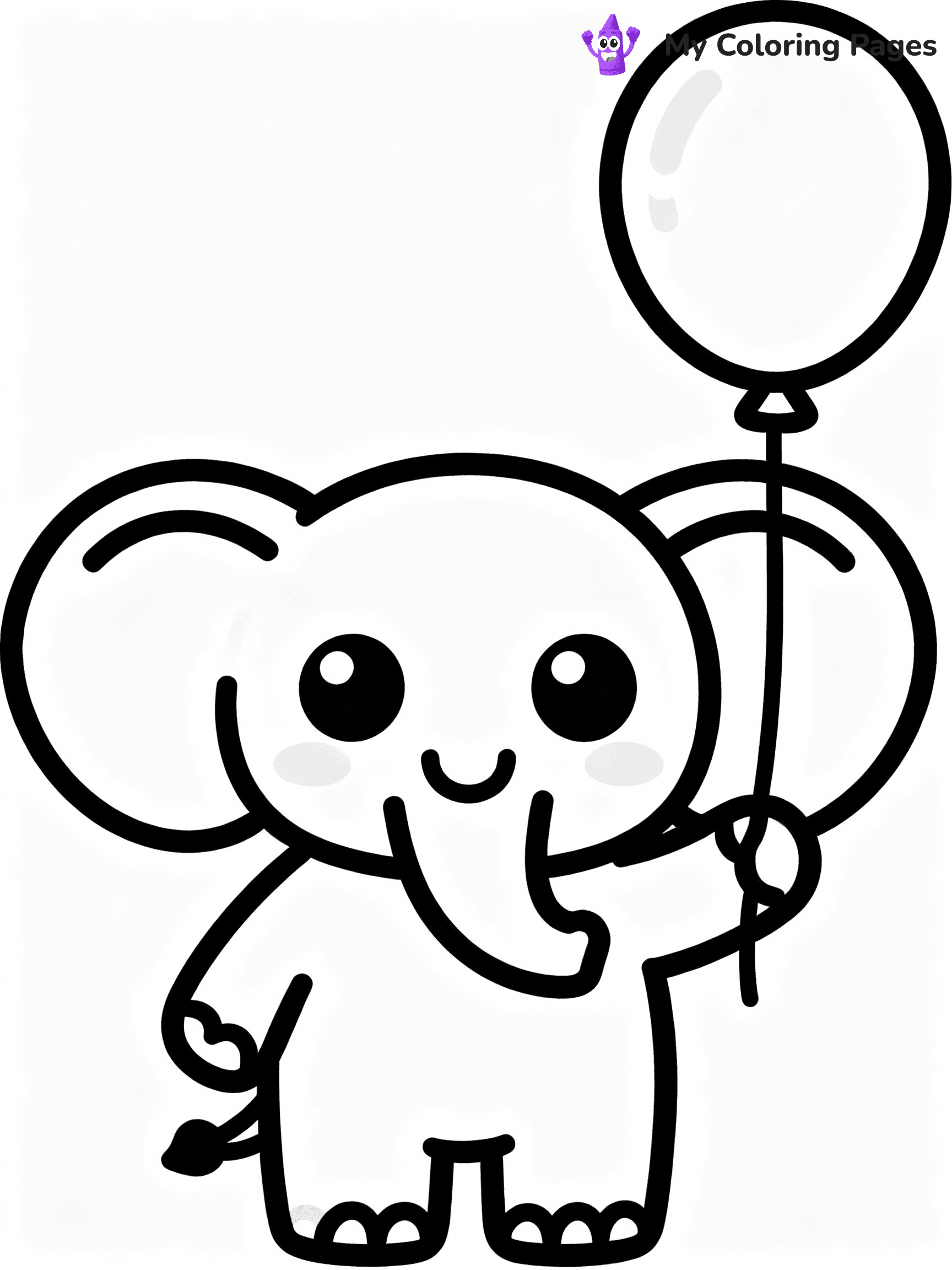 Elephant Coloring Pages - 20