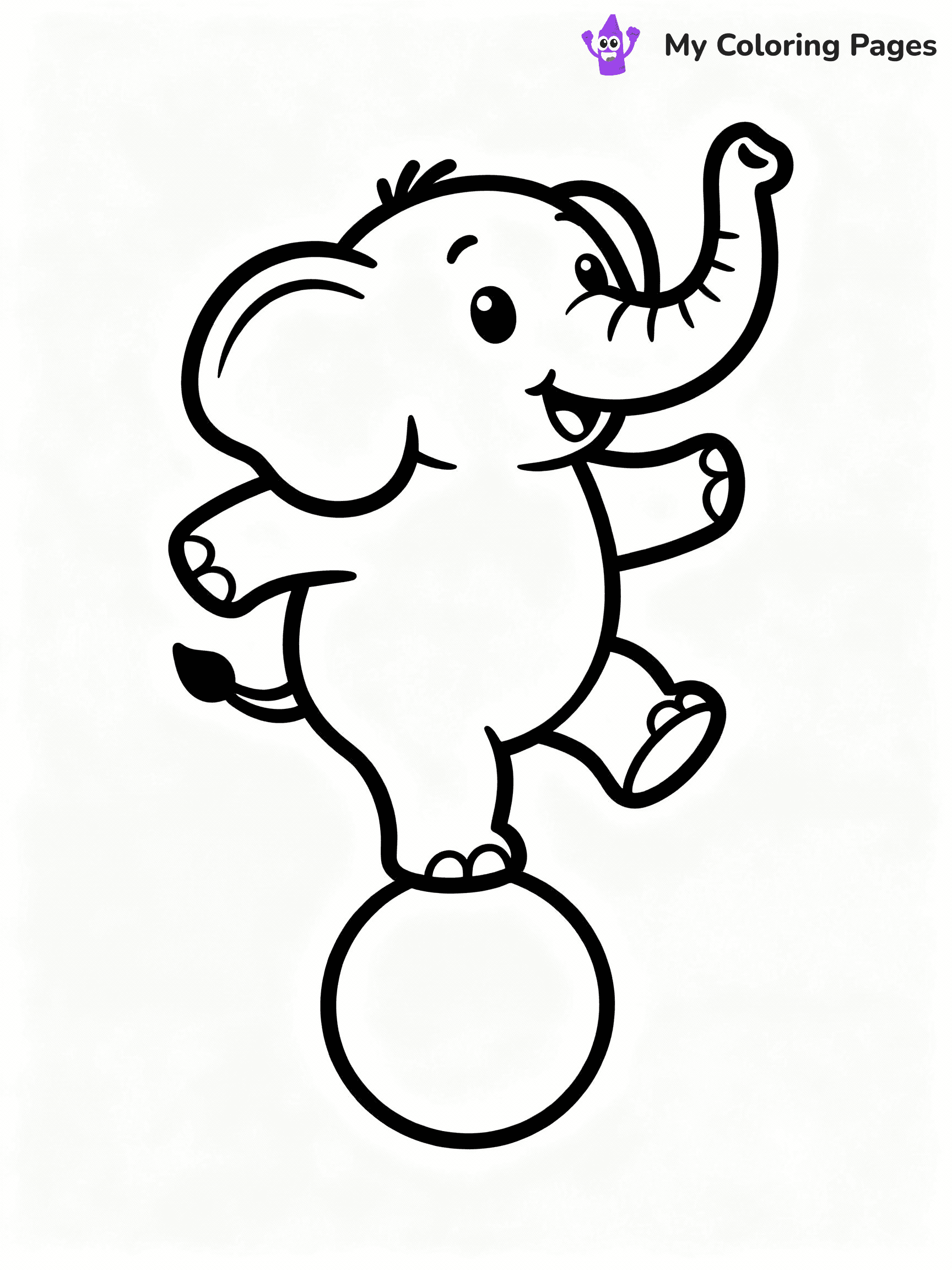 Elephant Coloring Pages - 13