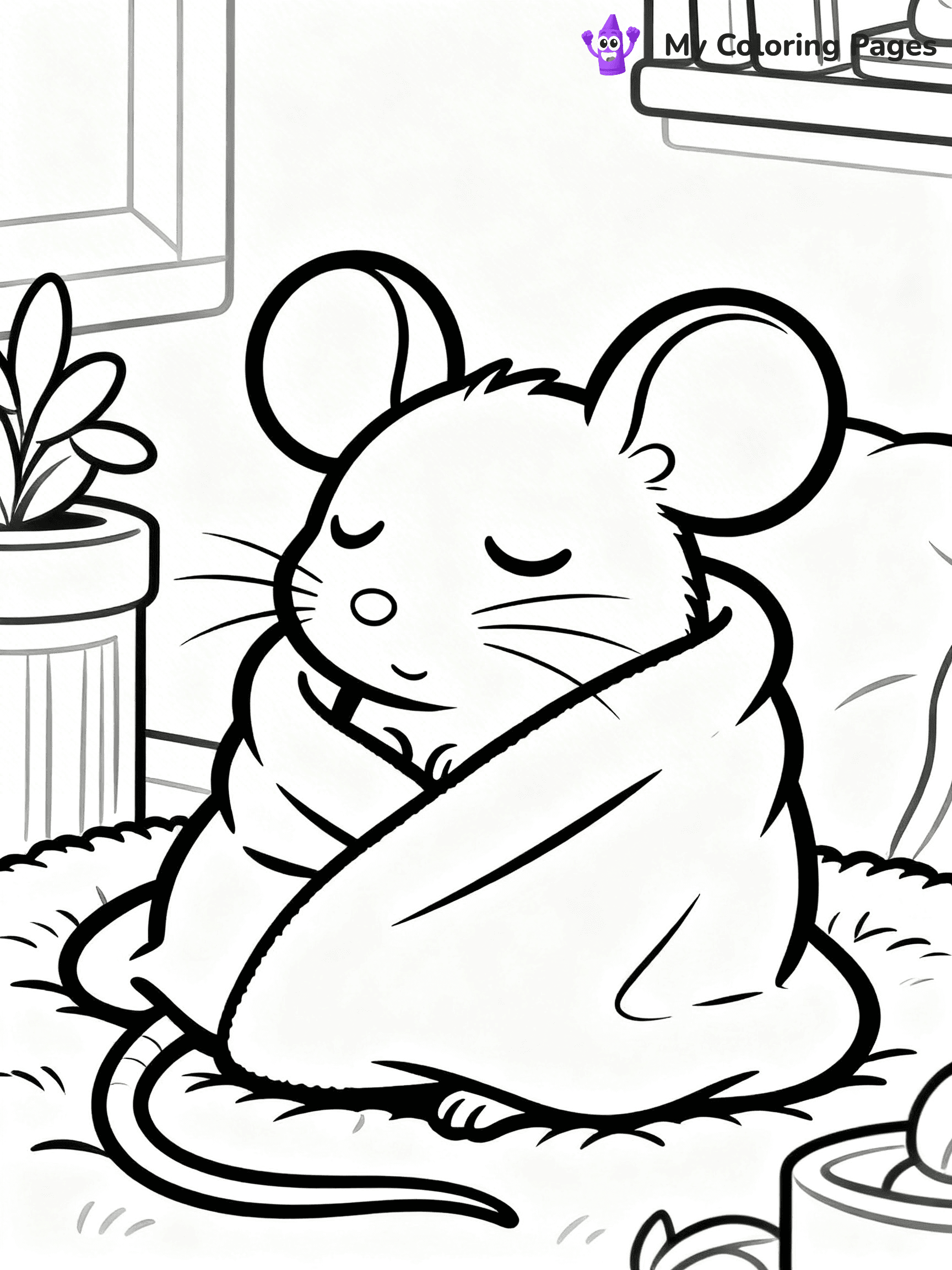 Rat Coloring Pages - 12