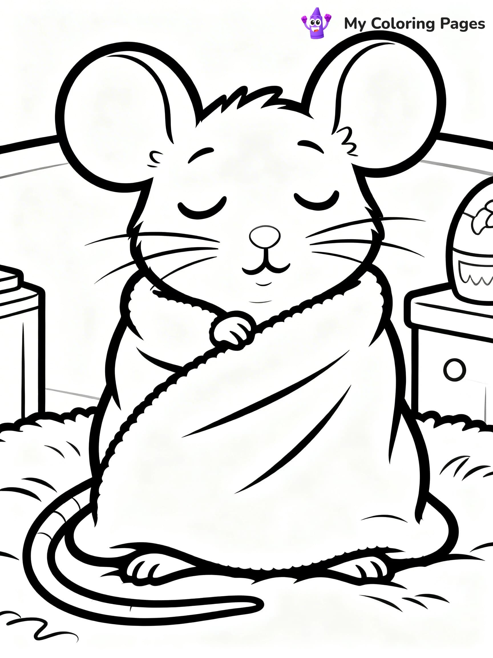 Rat Coloring Pages - 11
