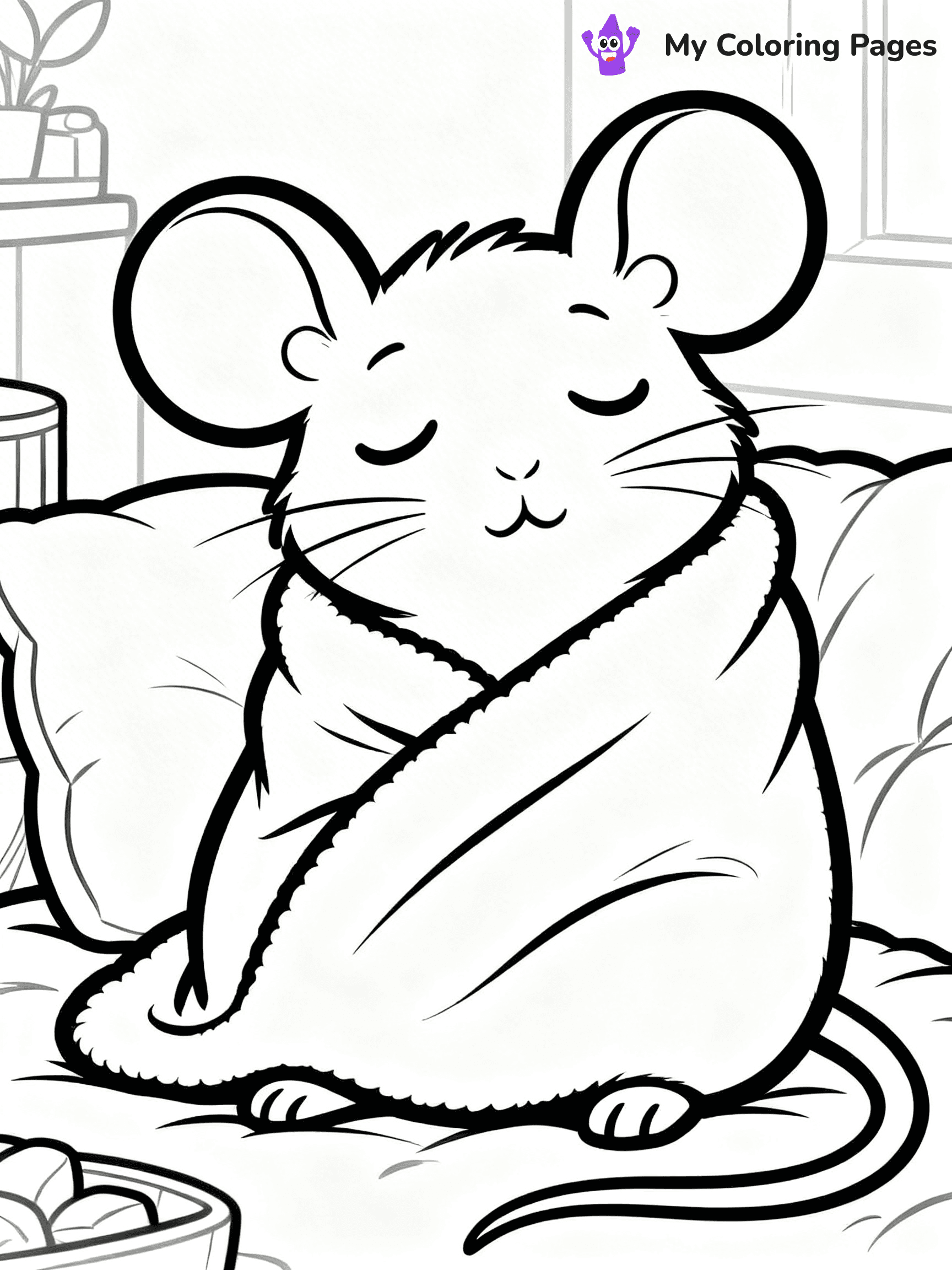 Rat Coloring Pages - 10