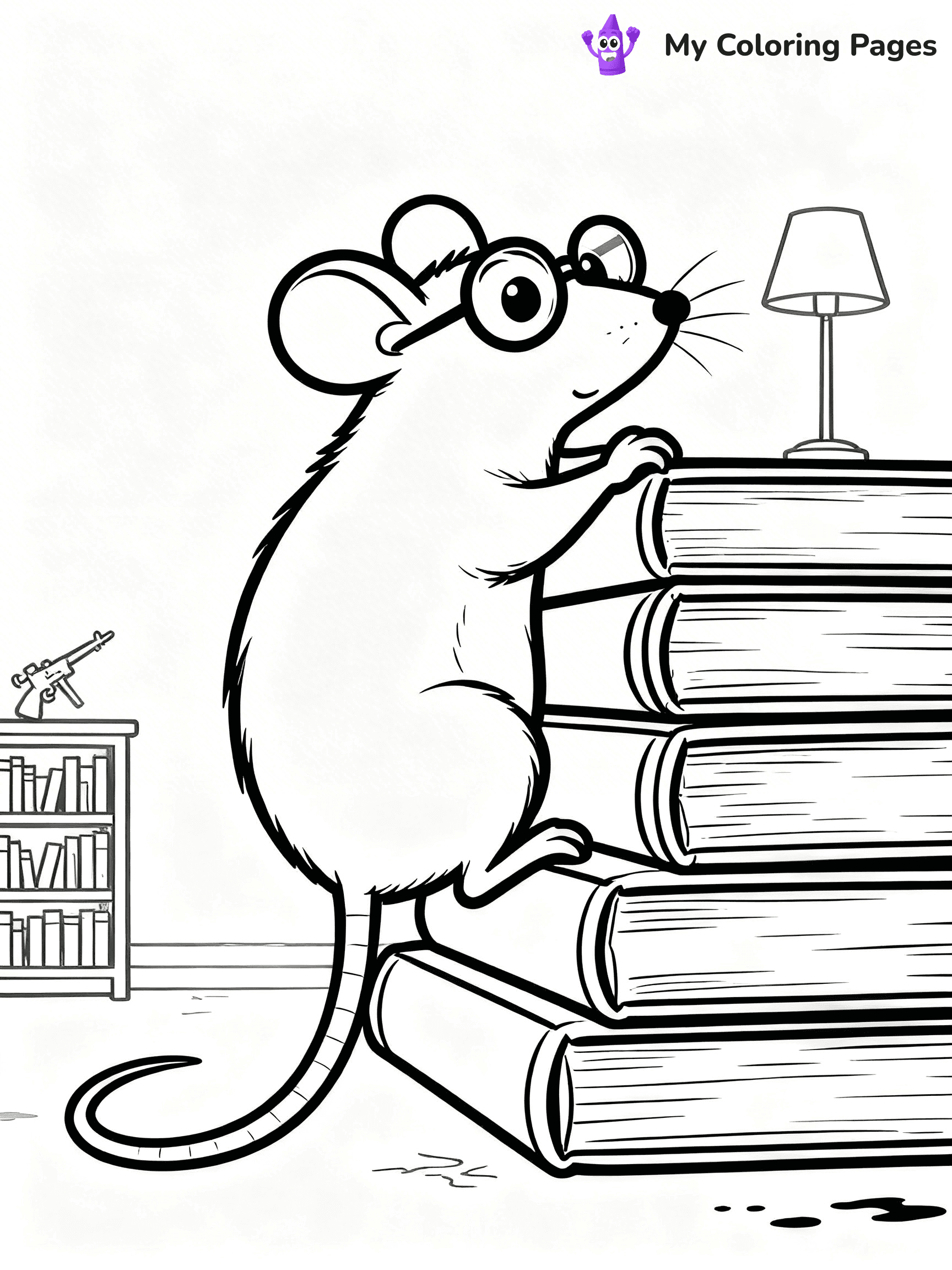 Rat Coloring Pages - 6