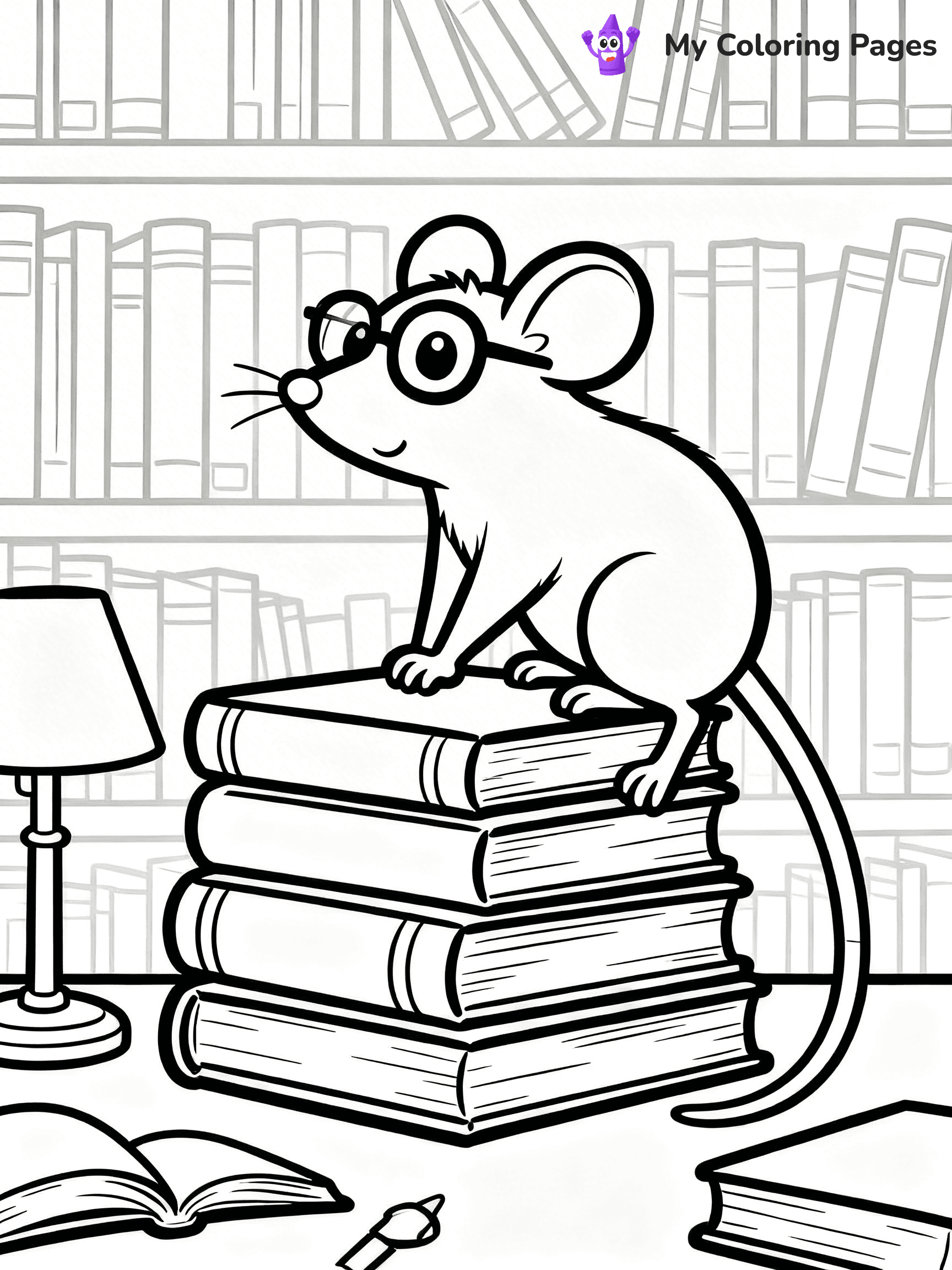 Rat Coloring Pages - 2