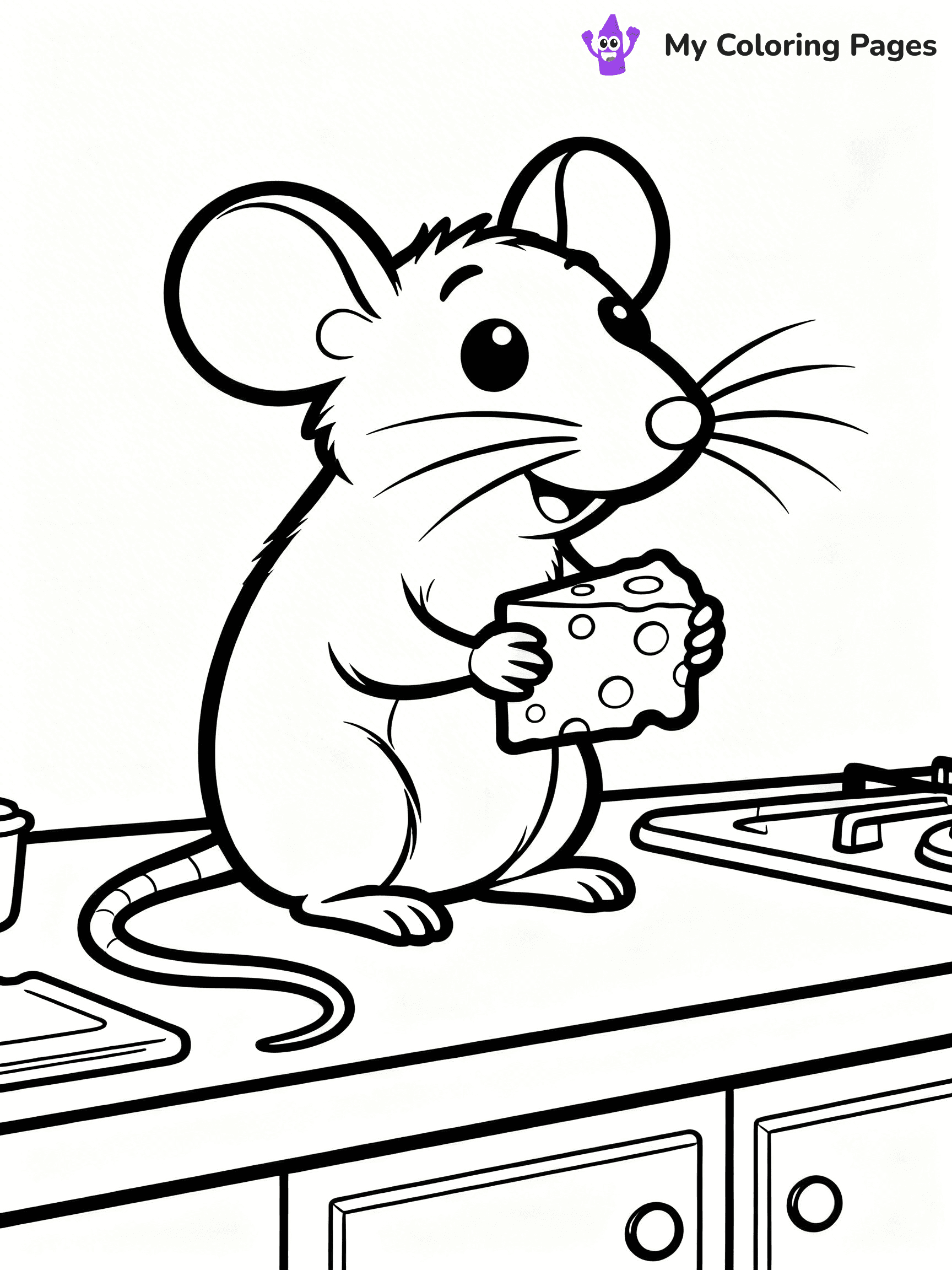 Rat Coloring Pages - 1