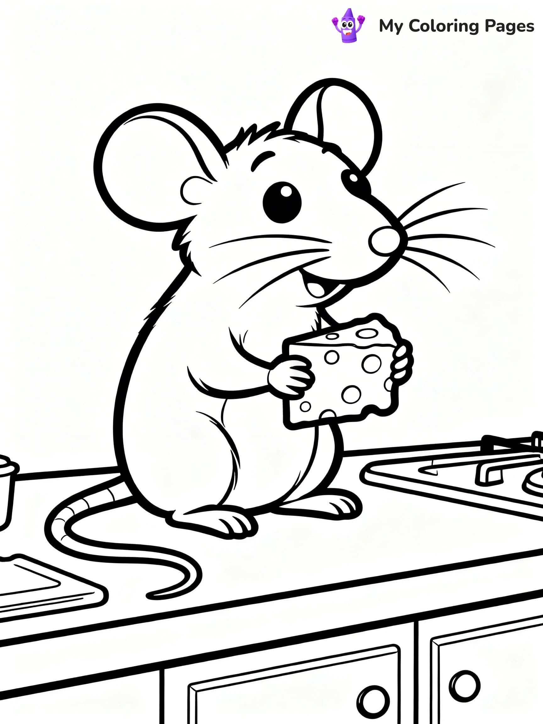 Rat Coloring Pages - 1
