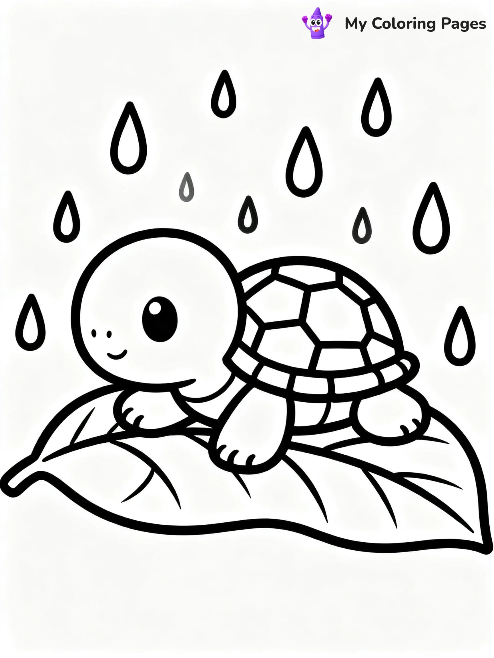 Cute Baby Turtle Coloring Pages - 24