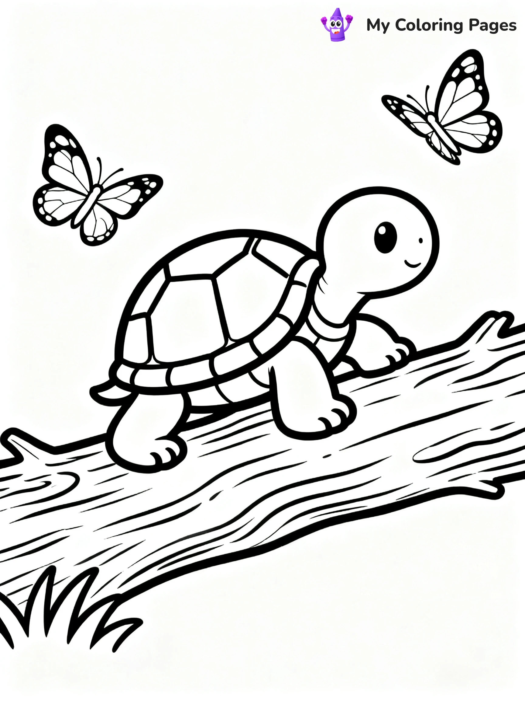 Cute Baby Turtle Coloring Pages - 20