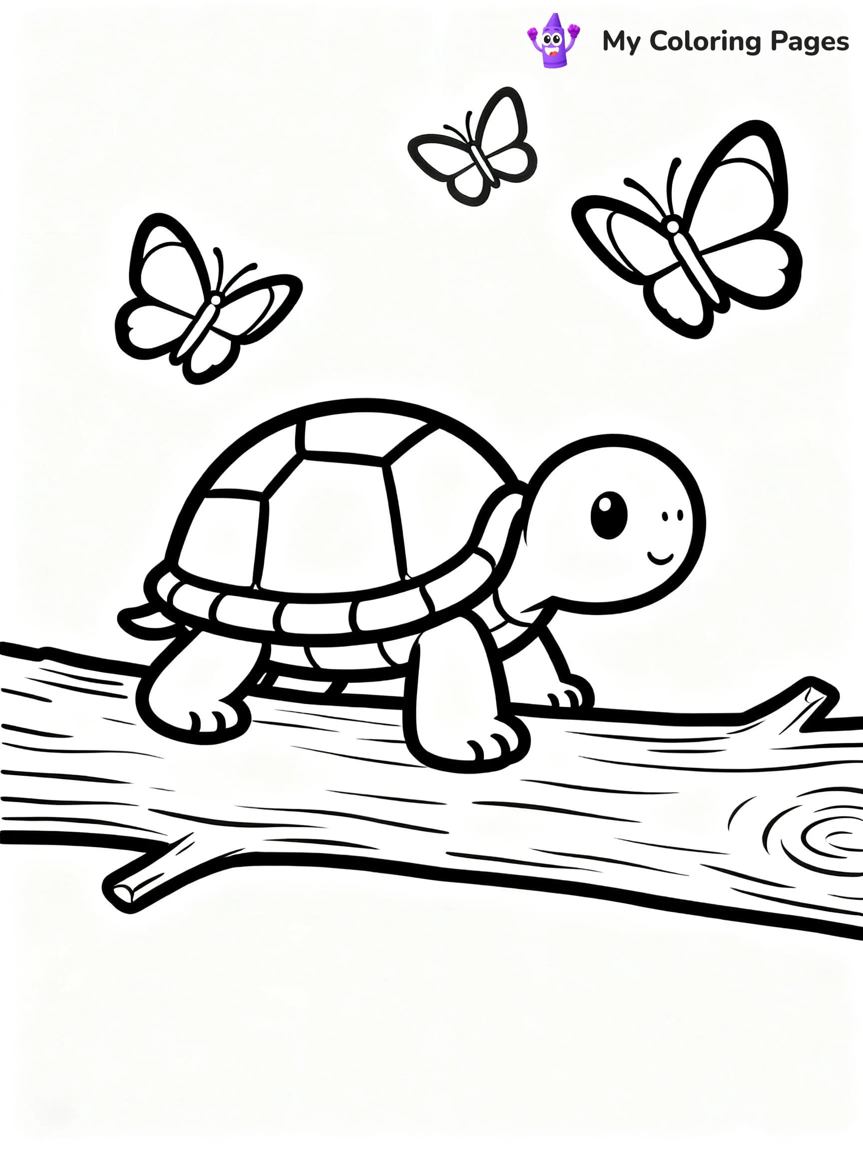 Cute Baby Turtle Coloring Pages - 18