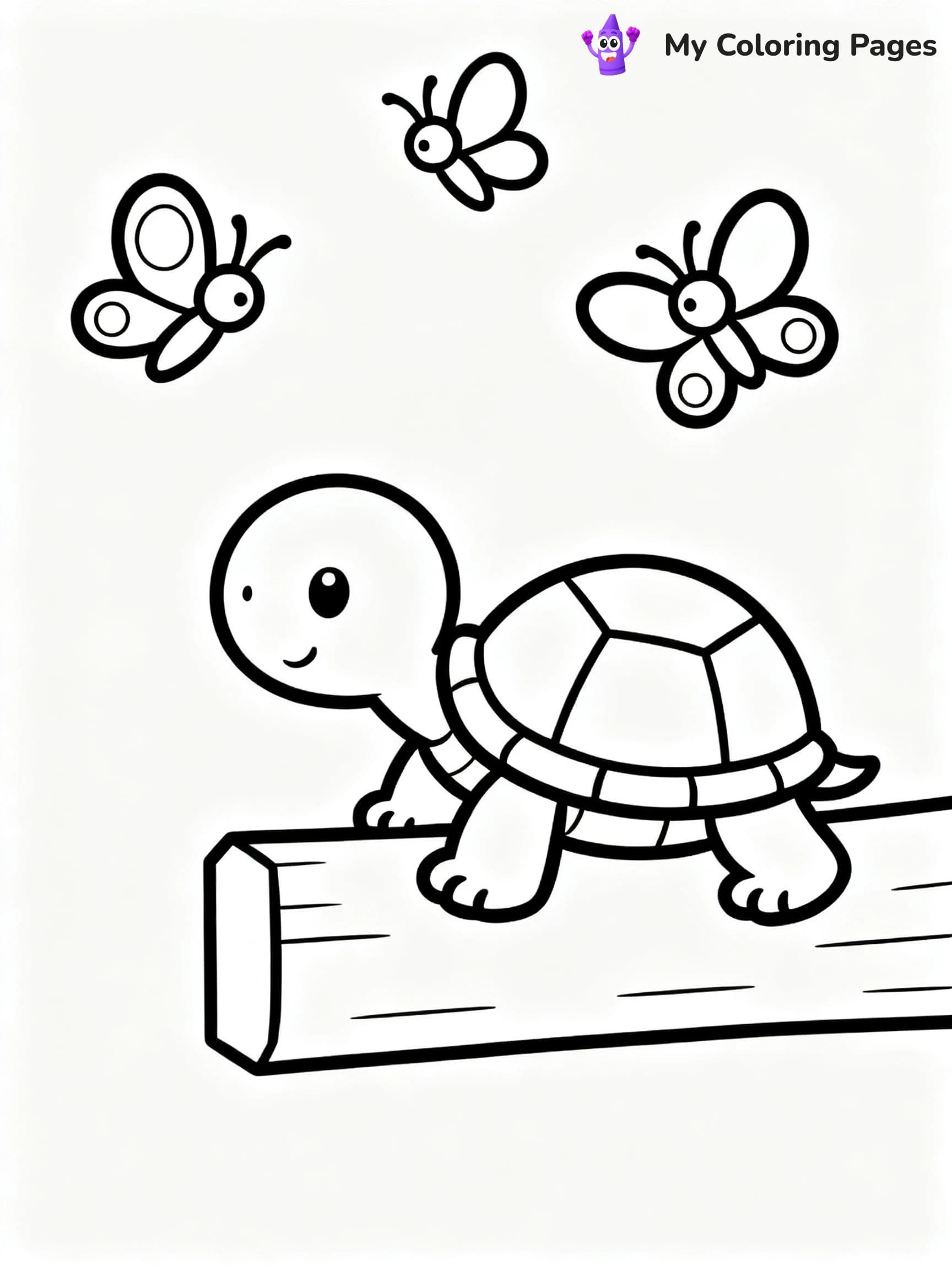 Cute Baby Turtle Coloring Pages - 16