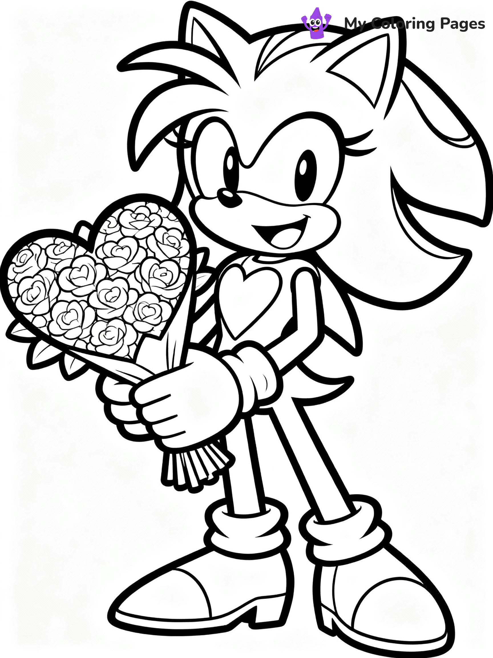 Amy Rose Coloring Pages - 16