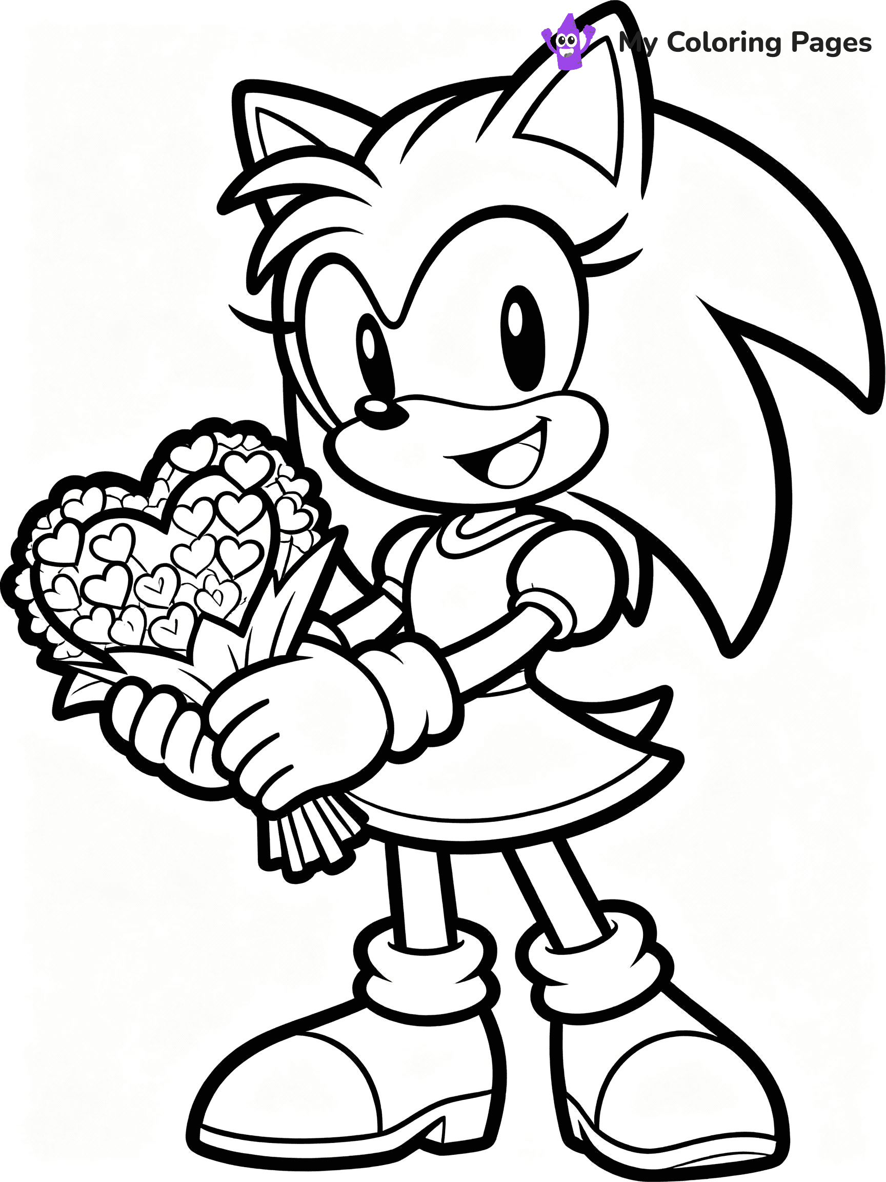 Amy Rose Coloring Pages - 15