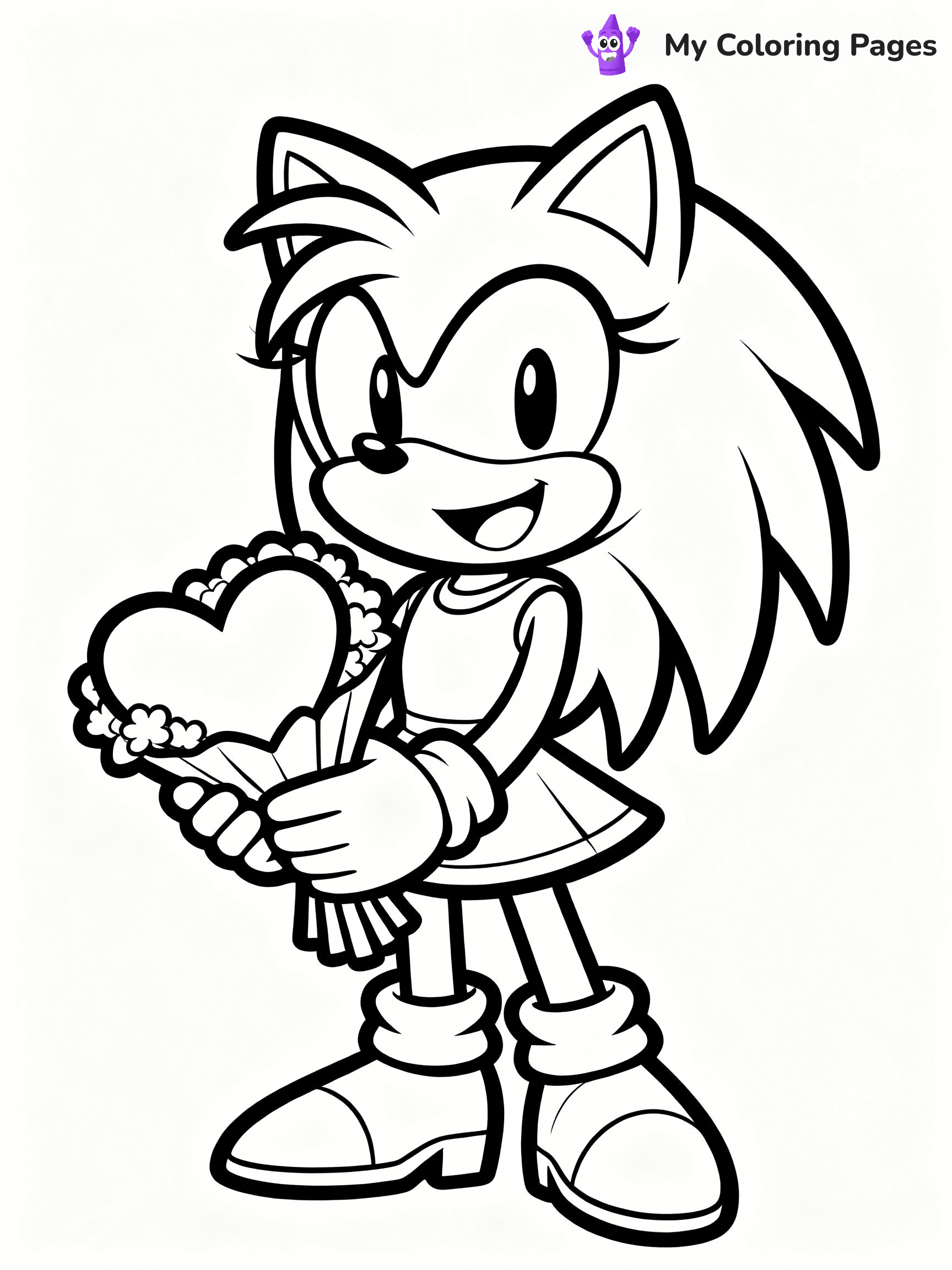 Amy Rose Coloring Pages - 14
