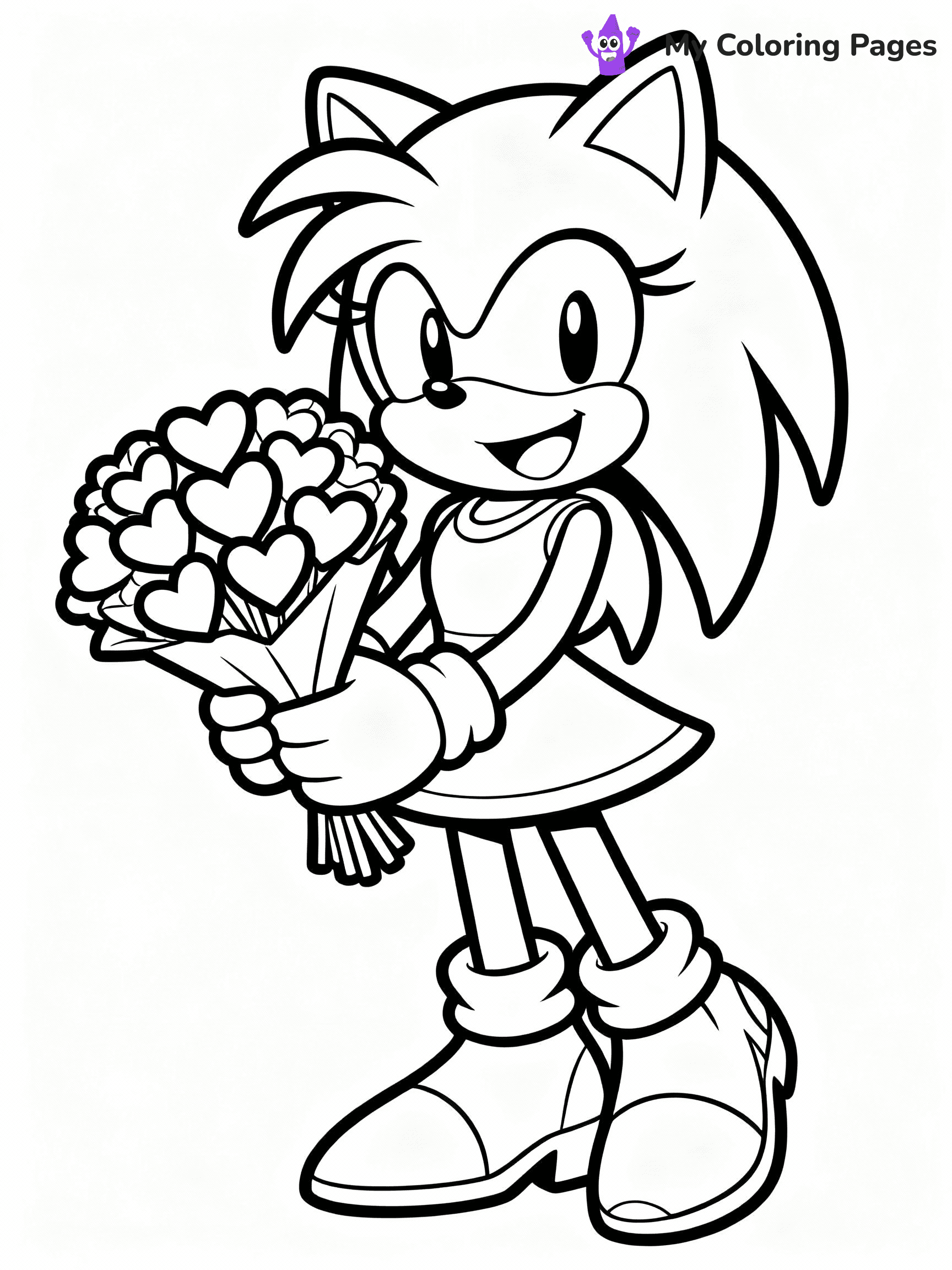 Amy Rose Coloring Pages - 13