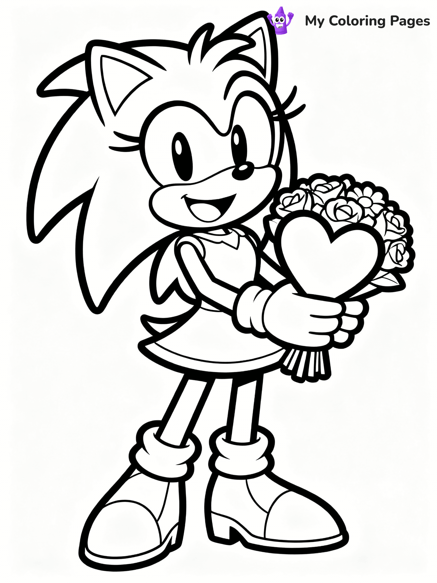 Amy Rose Coloring Pages - 12