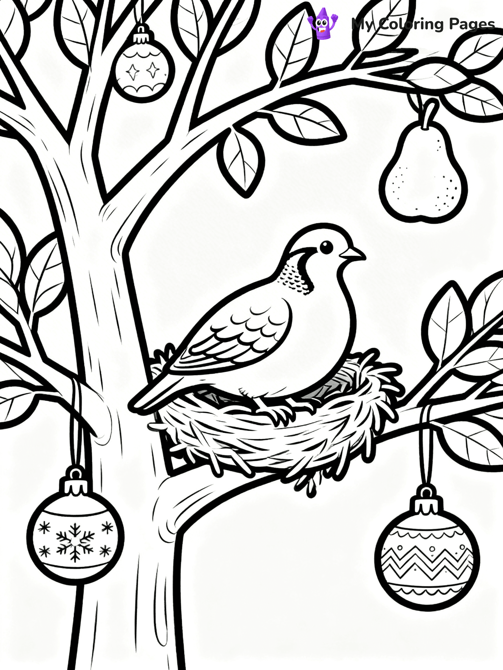 12 Days Of Christmas Coloring Pages - 6