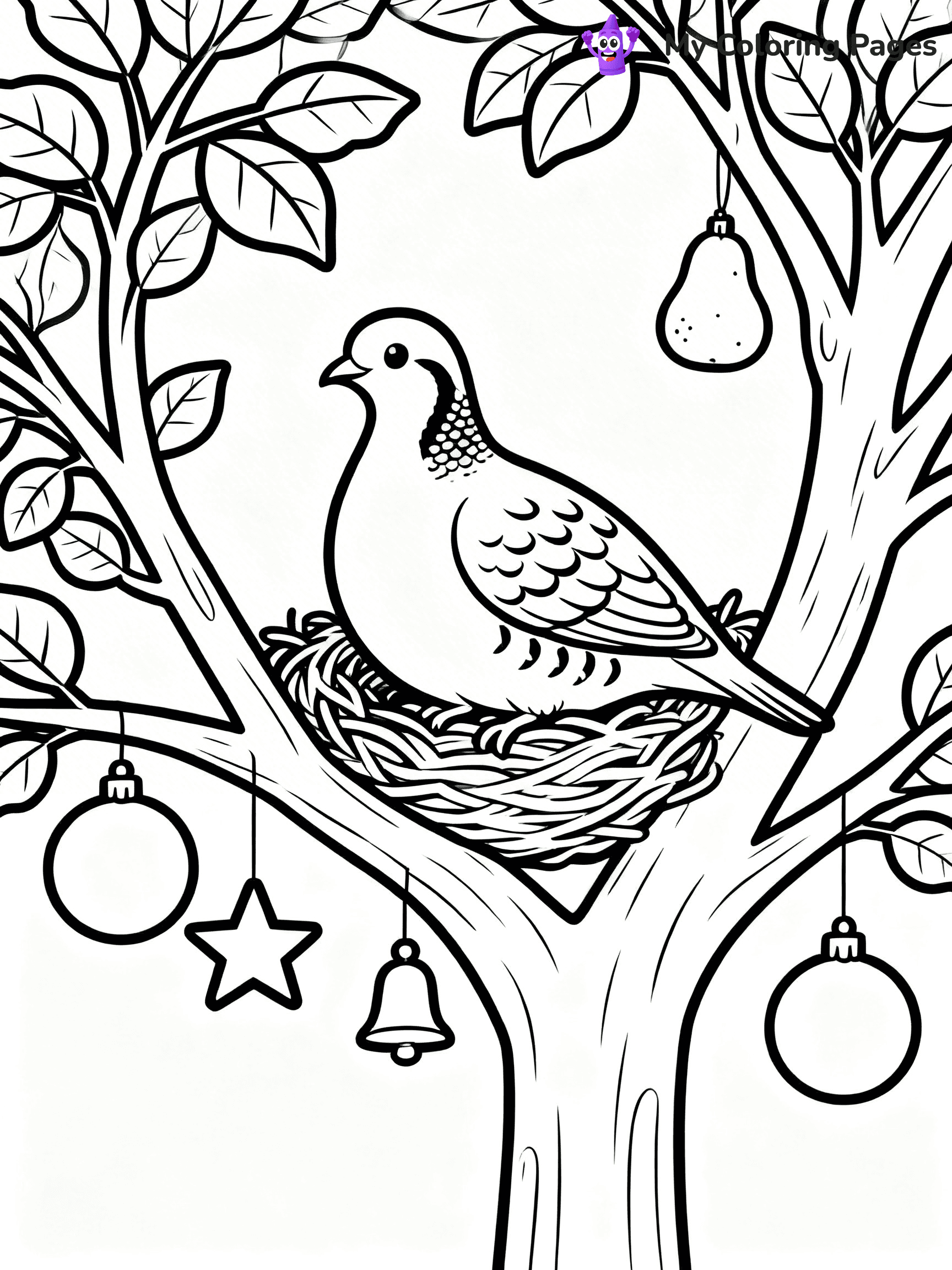 12 Days Of Christmas Coloring Pages - 5