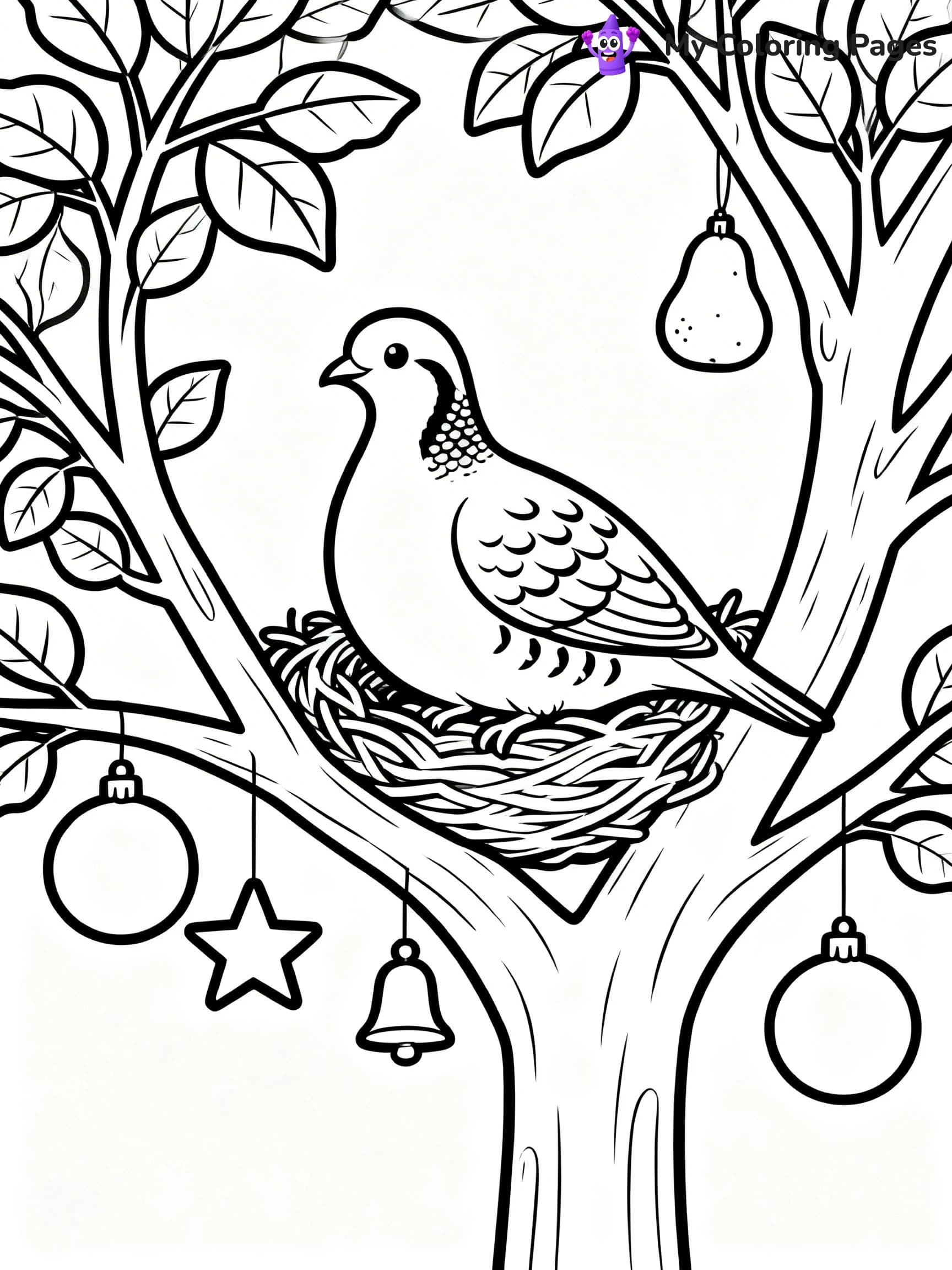 12 Days Of Christmas Coloring Pages - 5