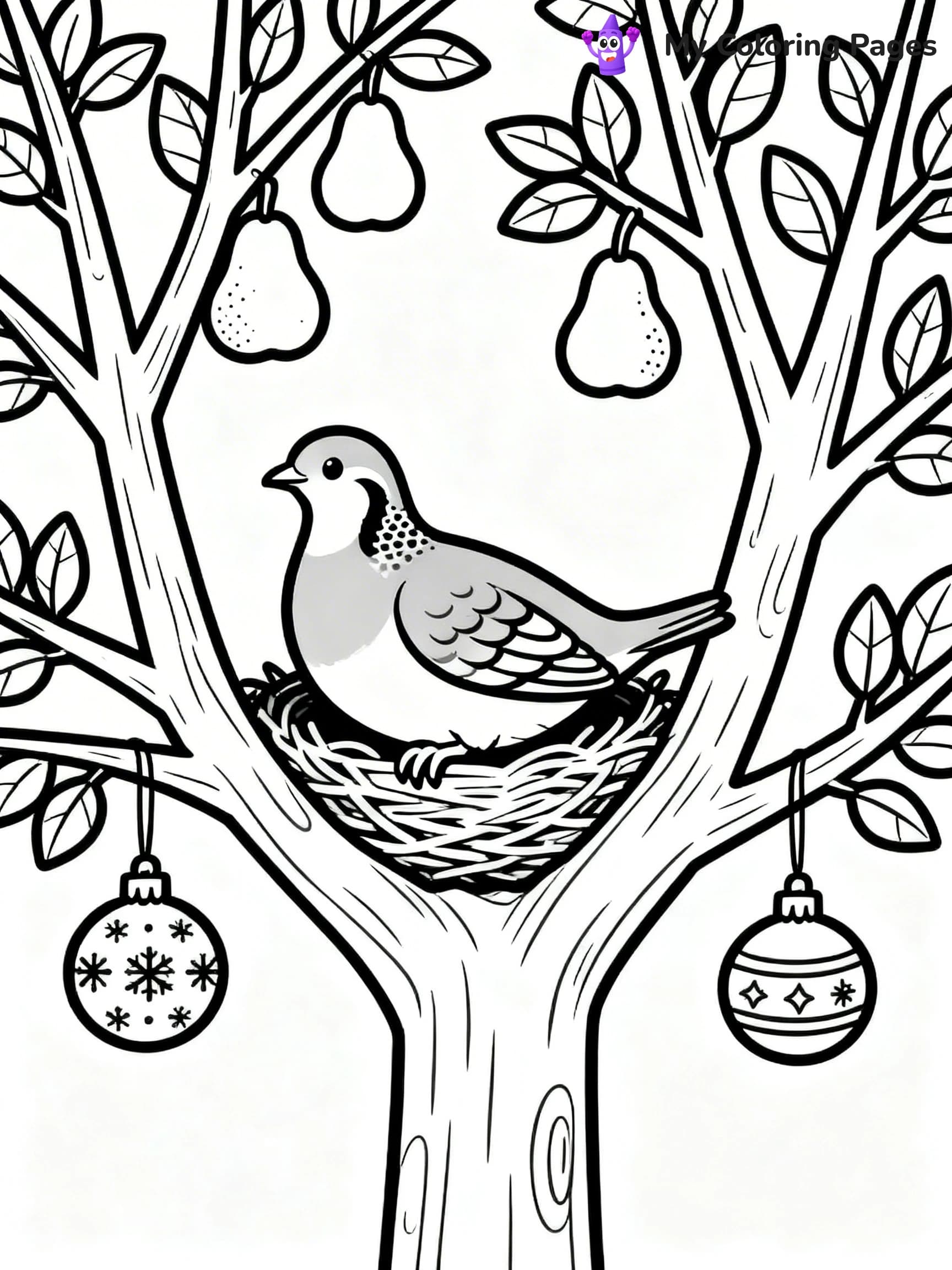 12 Days Of Christmas Coloring Pages - 4