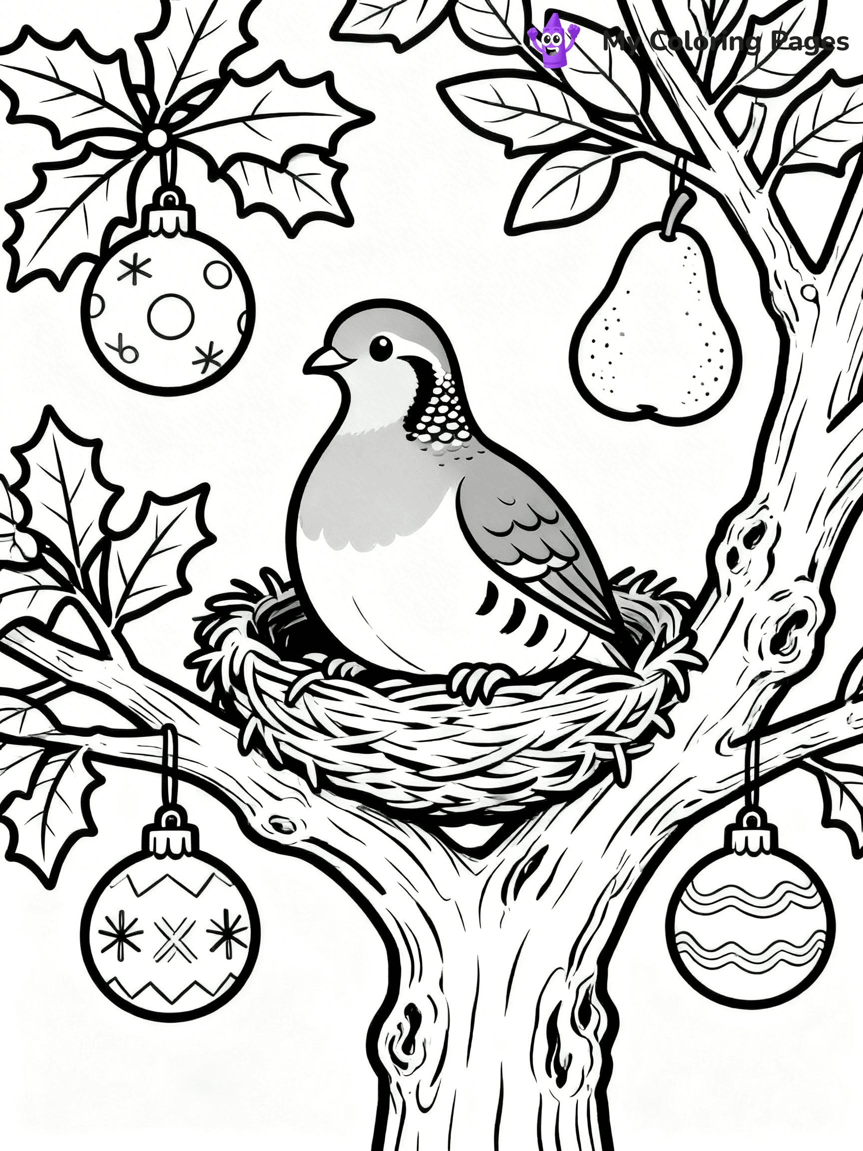 12 Days Of Christmas Coloring Pages - 3