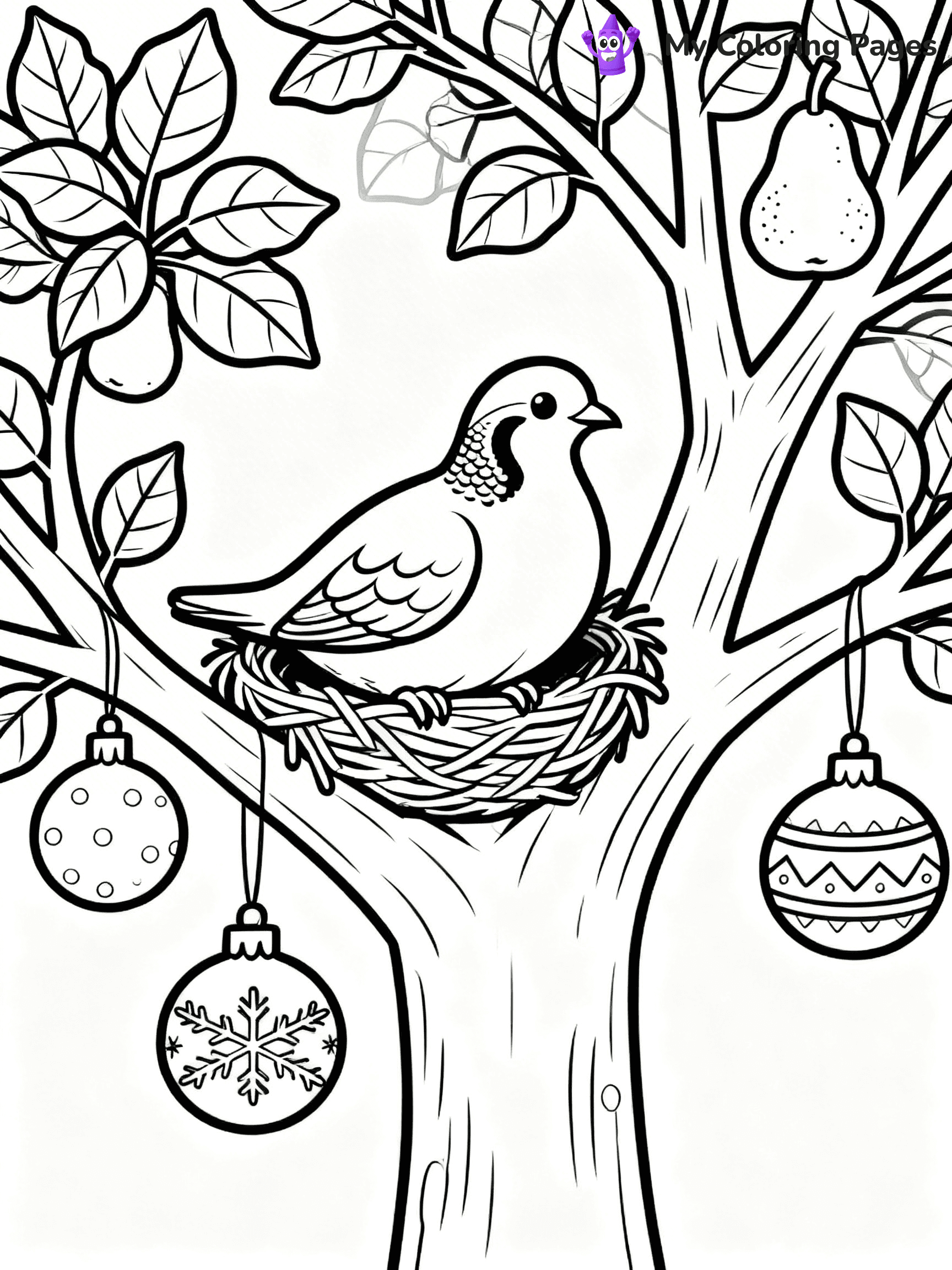 12 Days Of Christmas Coloring Pages - 2