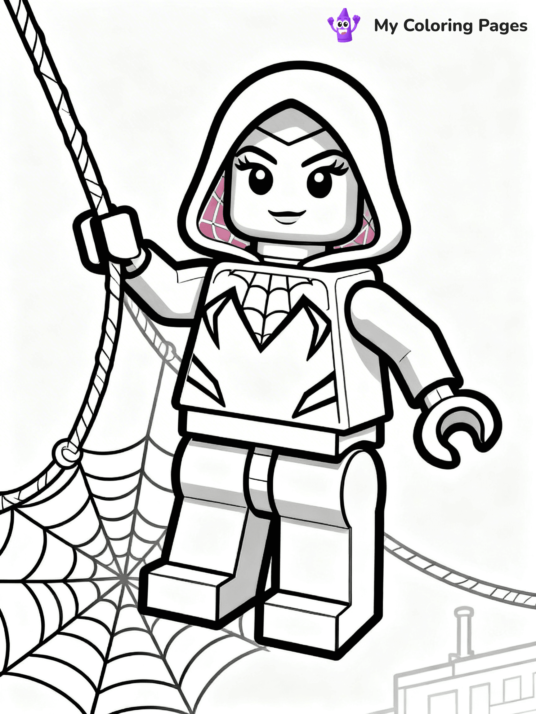 Lego Spiderman Coloring Pages - 36