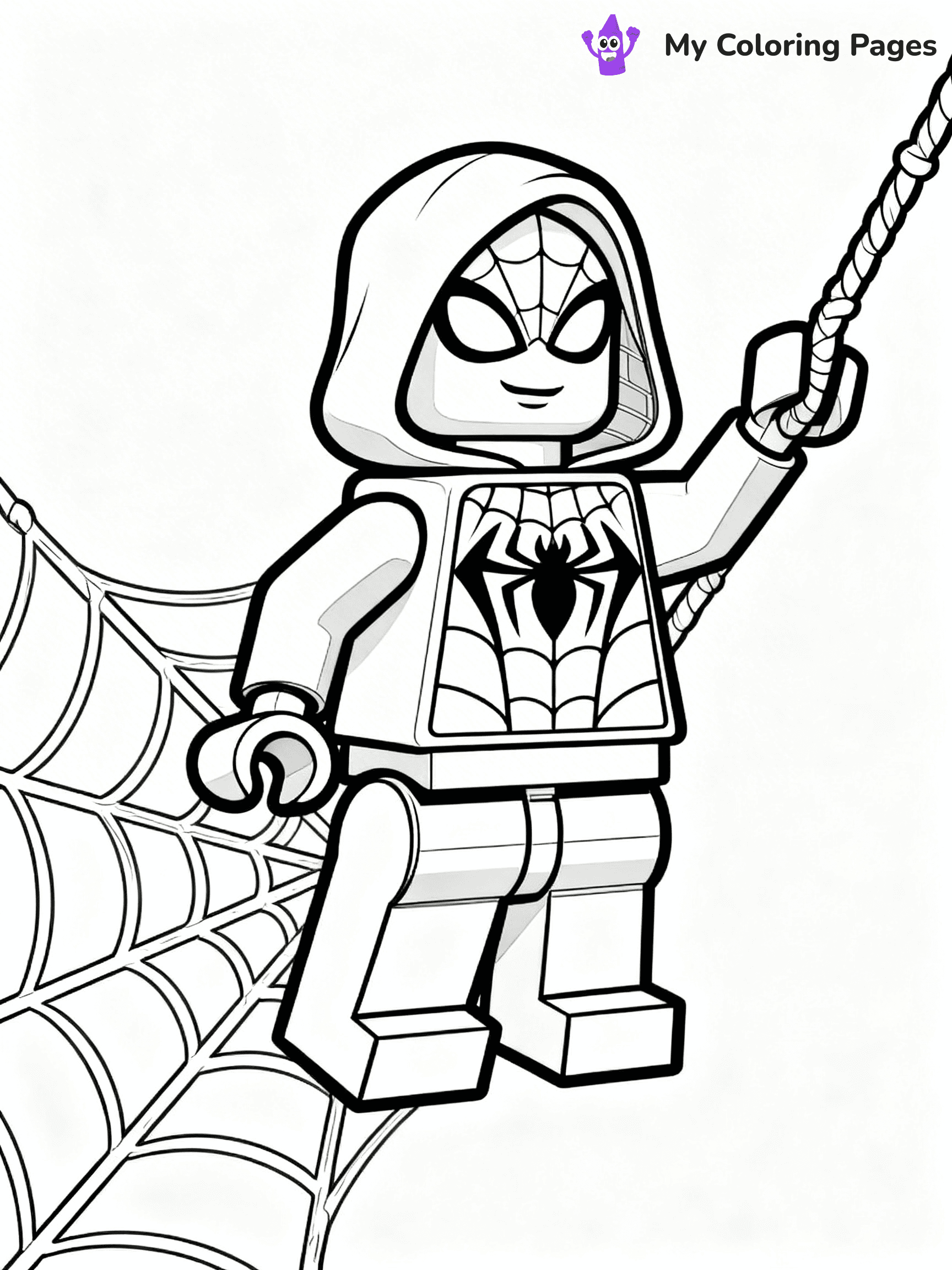 Lego Spiderman Coloring Pages - 35