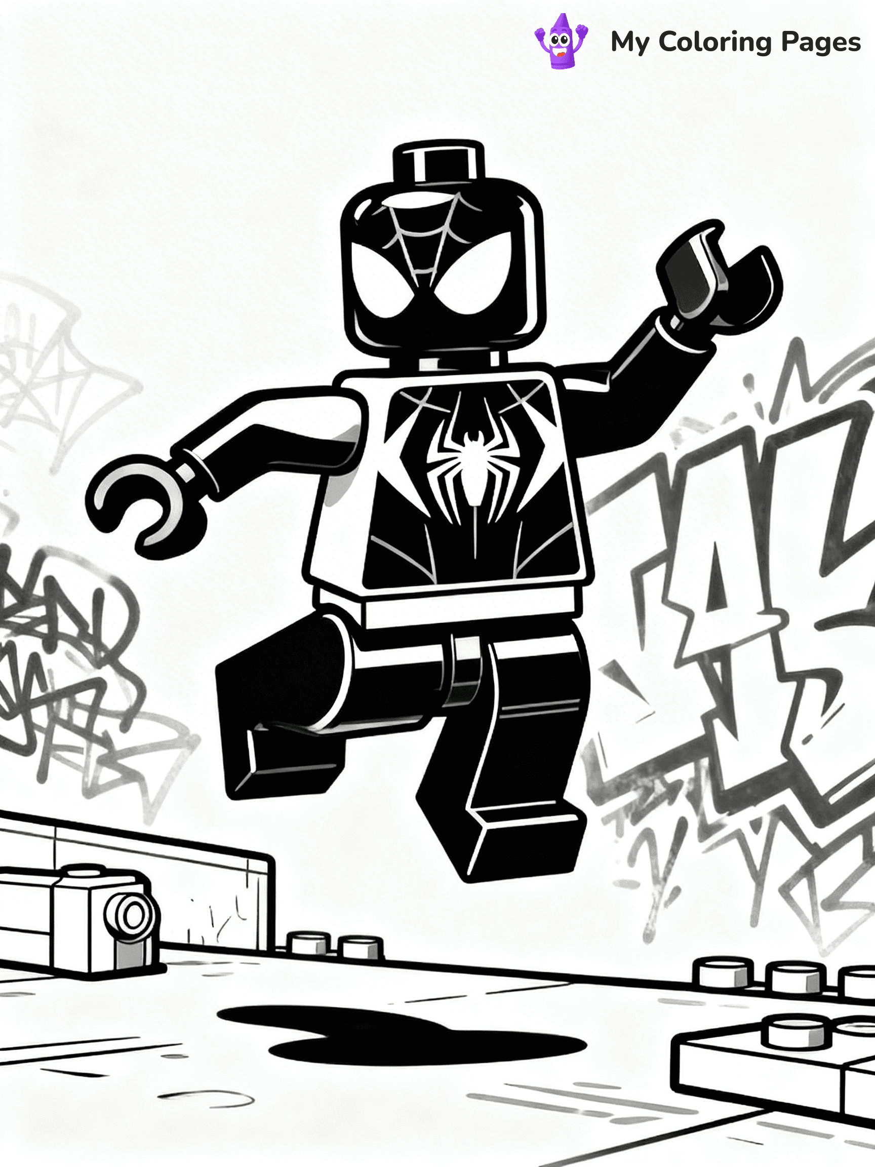 Lego Spiderman Coloring Pages - 24