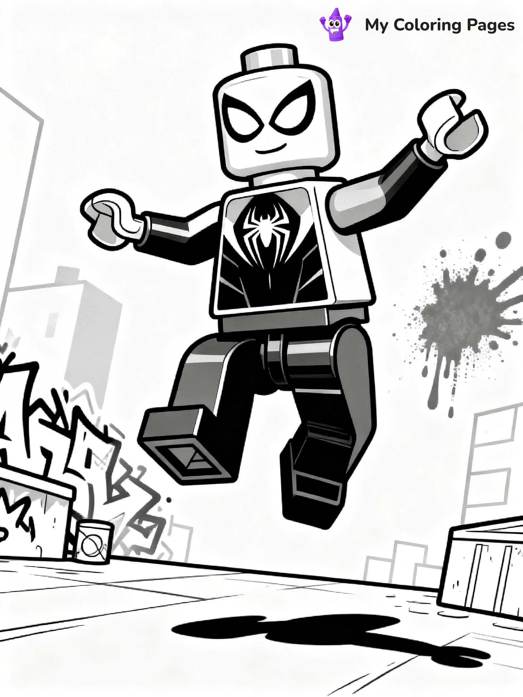 Lego Spiderman Coloring Pages - 21