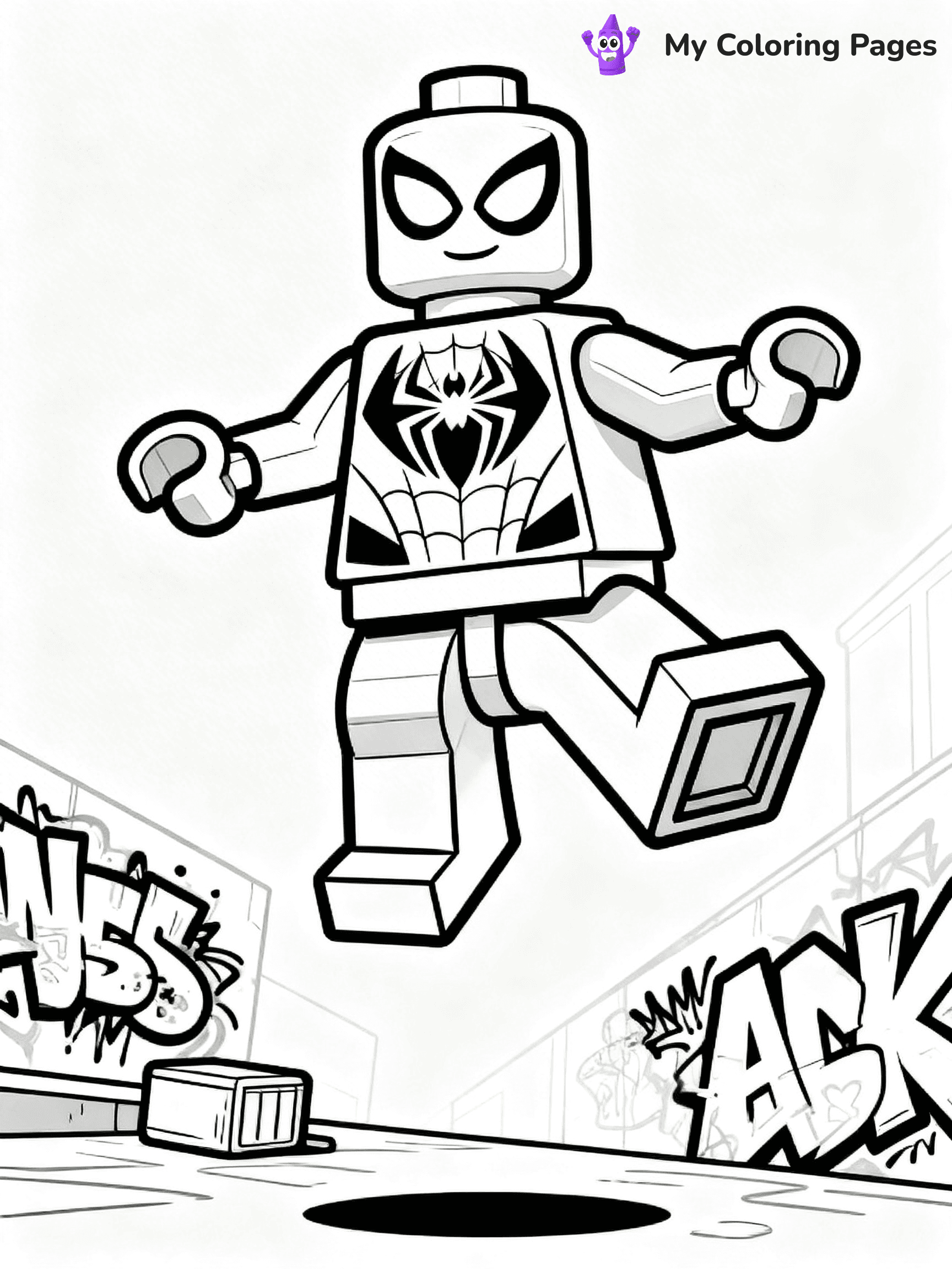 Lego Spiderman Coloring Pages - 20