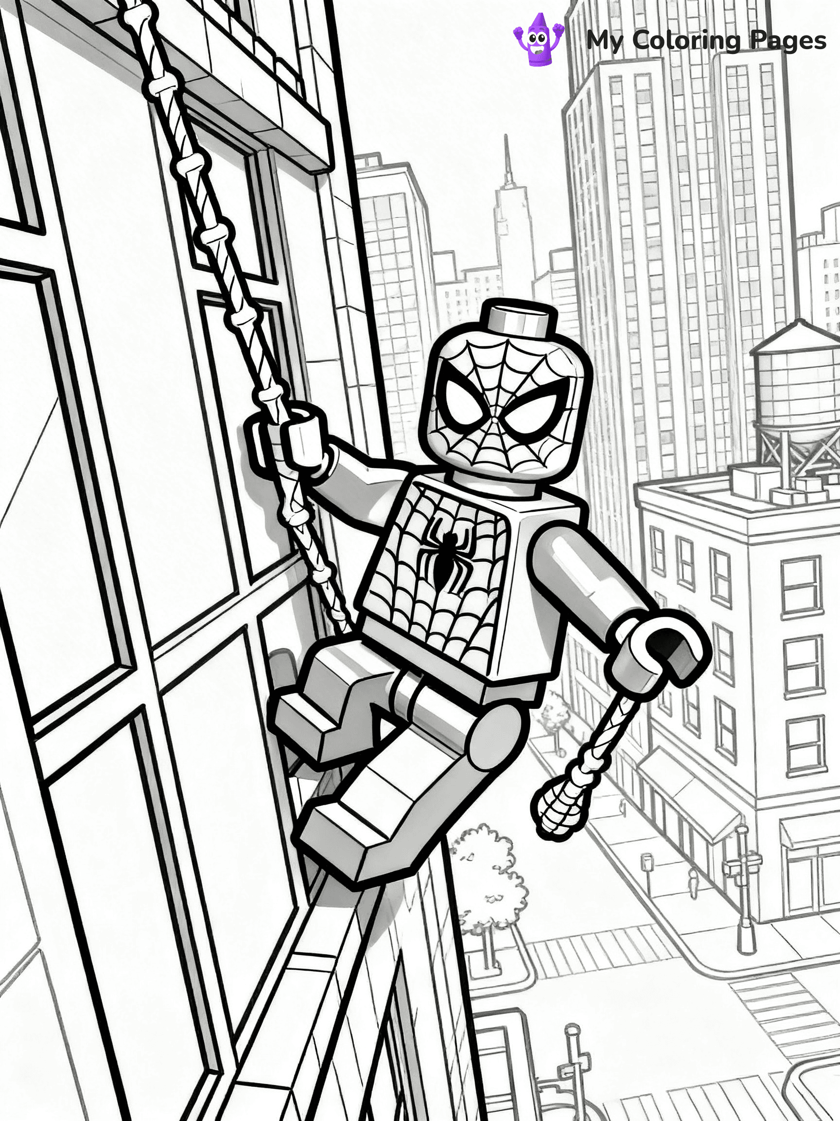 Lego Spiderman Coloring Pages - 18