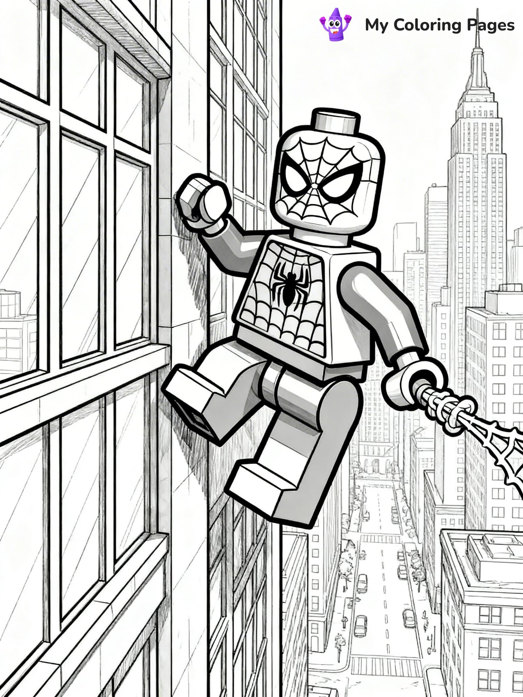 Lego Spiderman Coloring Pages - 17