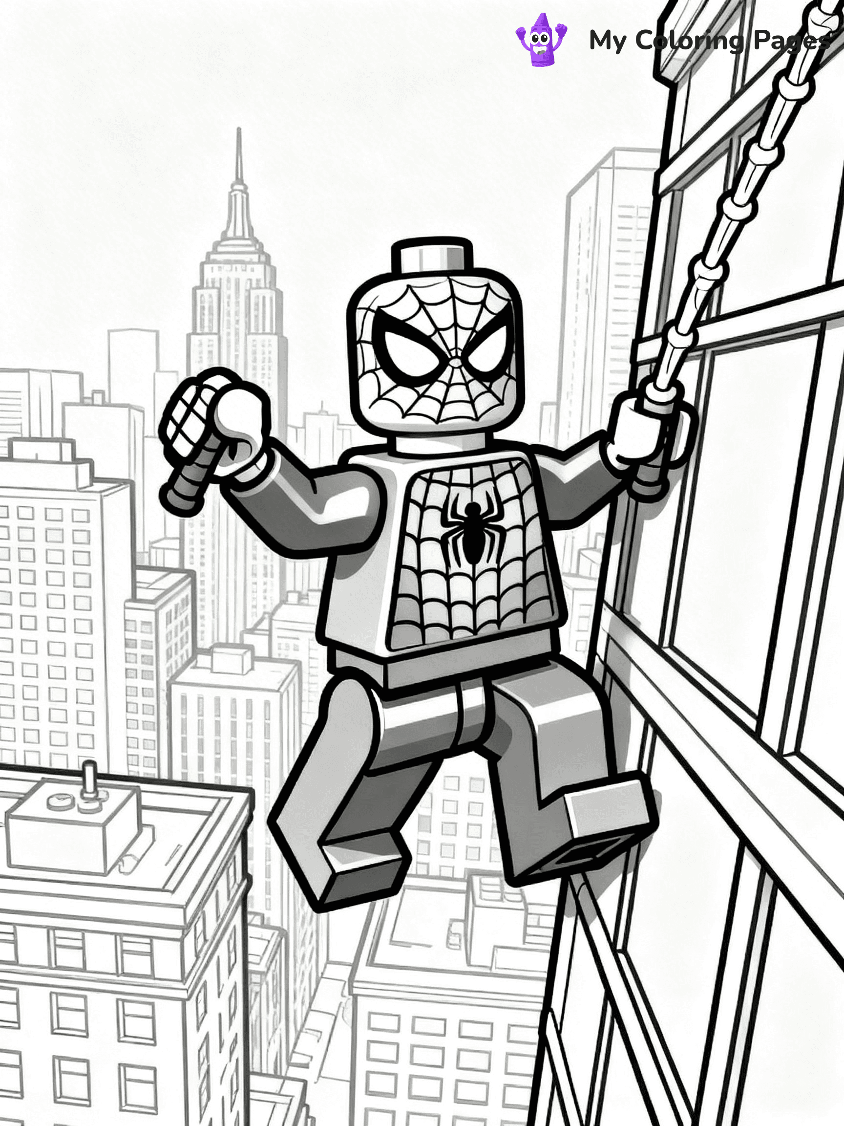 Lego Spiderman Coloring Pages - 16