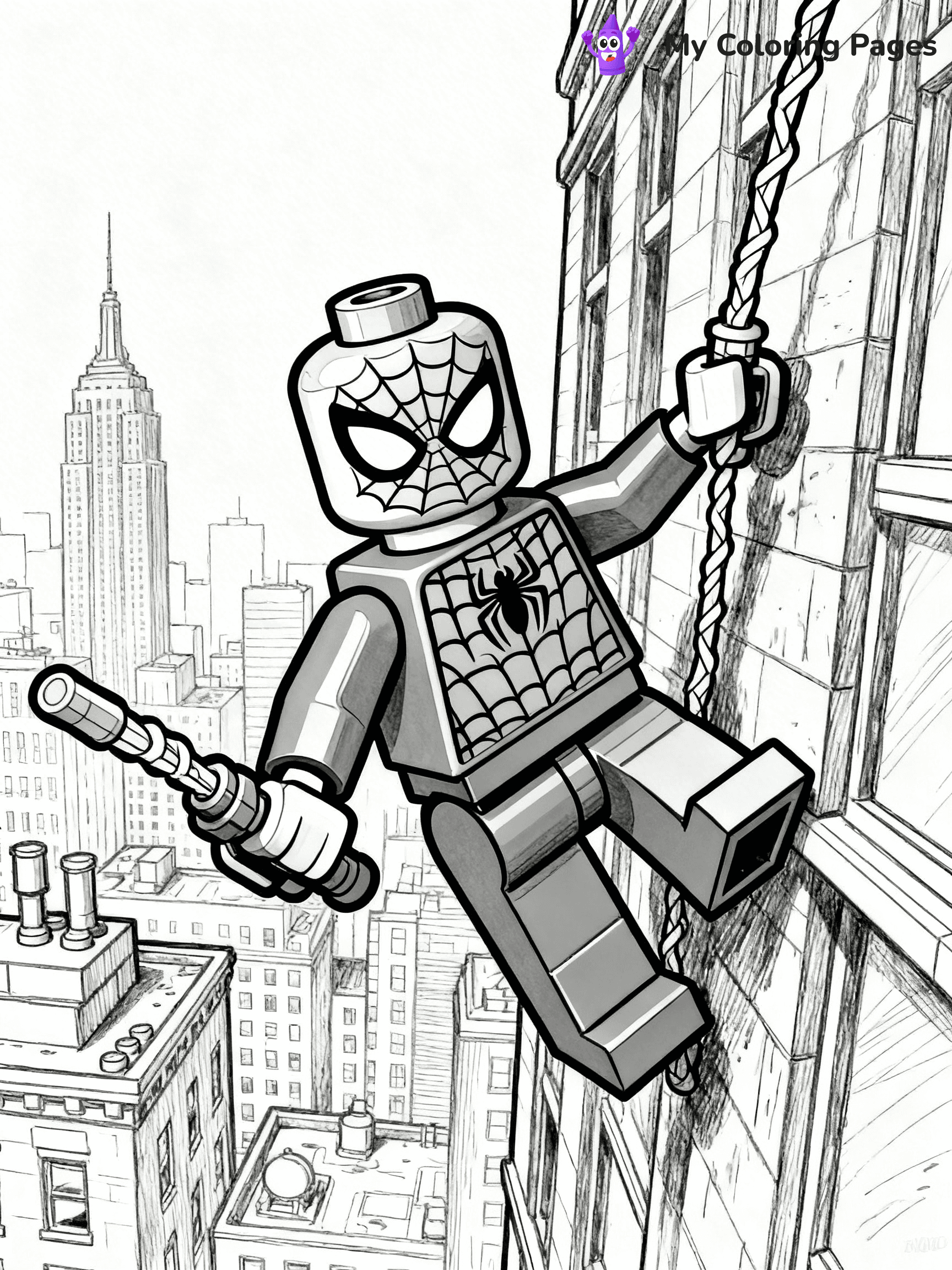 Lego Spiderman Coloring Pages - 15