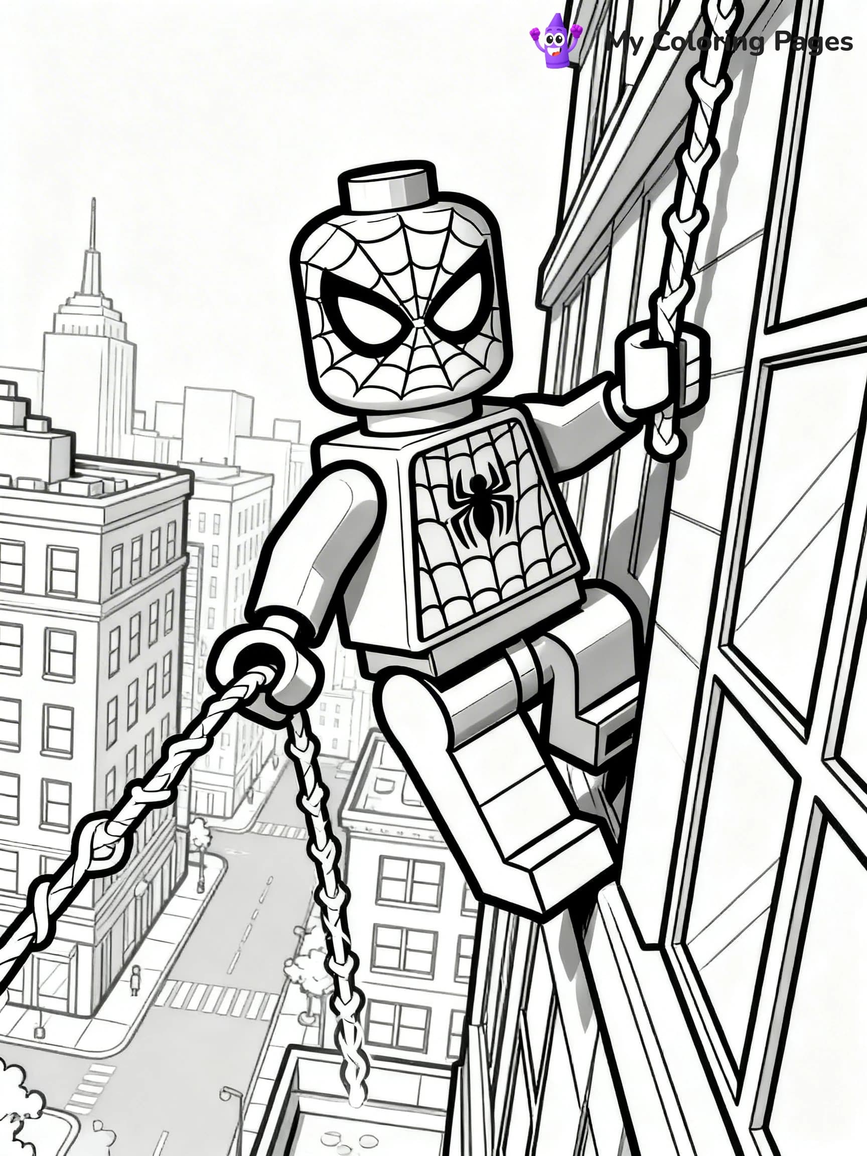 Lego Spiderman Coloring Pages - 13