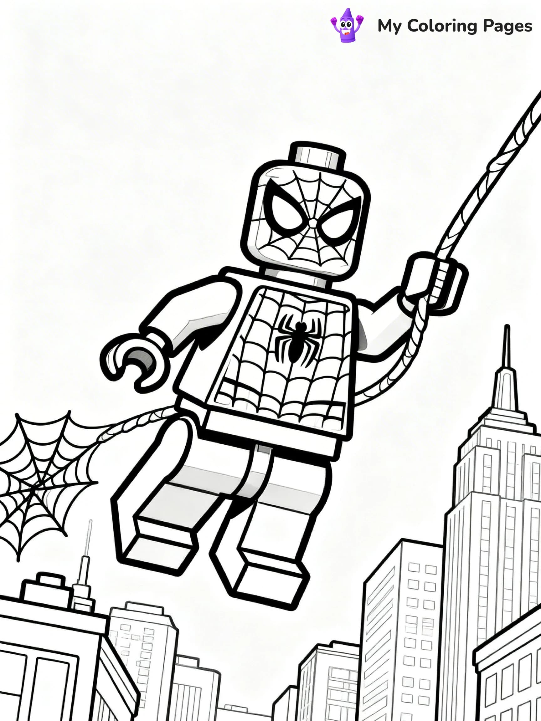 Lego Spiderman Coloring Pages - 12