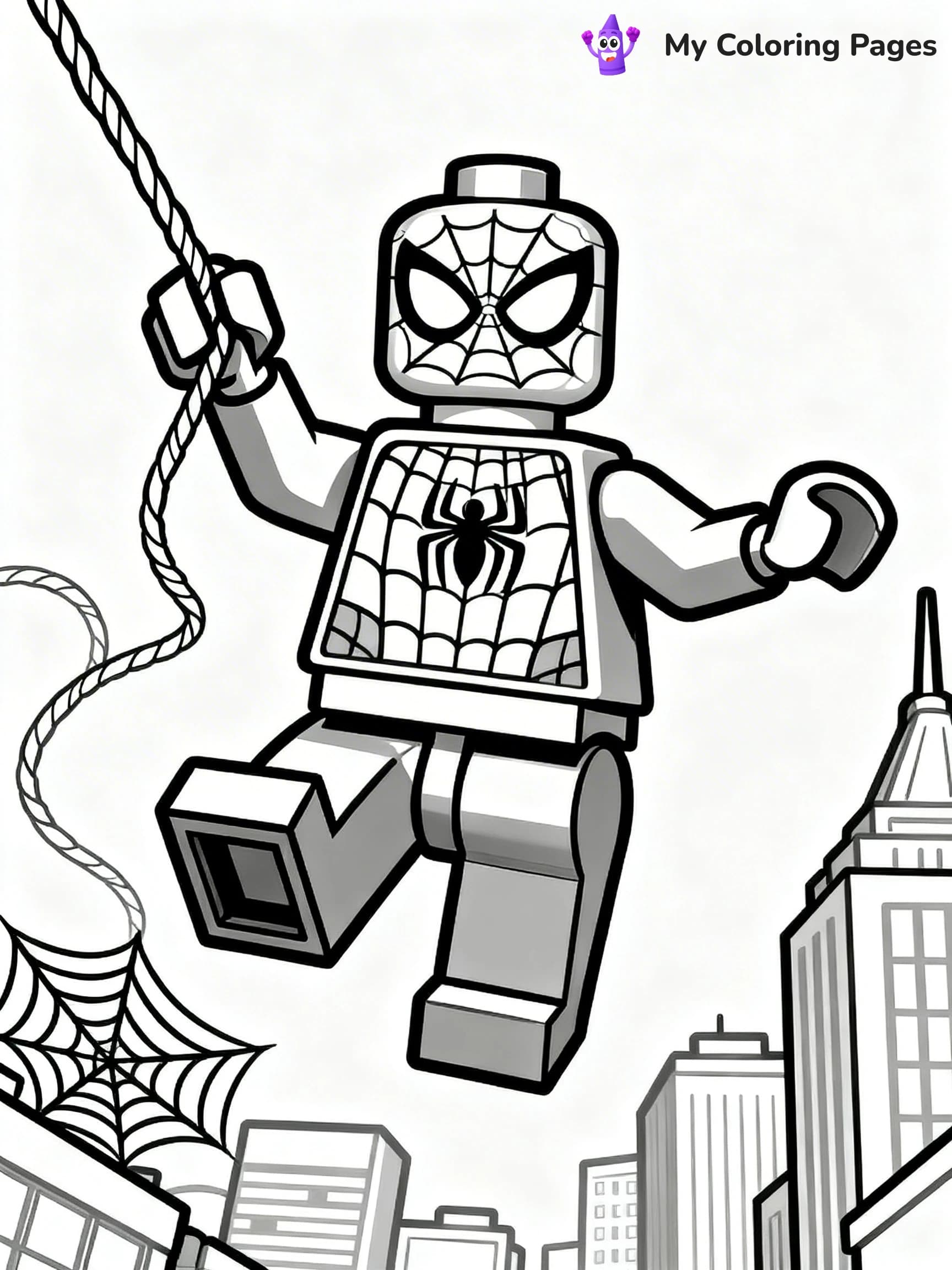 Lego Spiderman Coloring Pages - 11