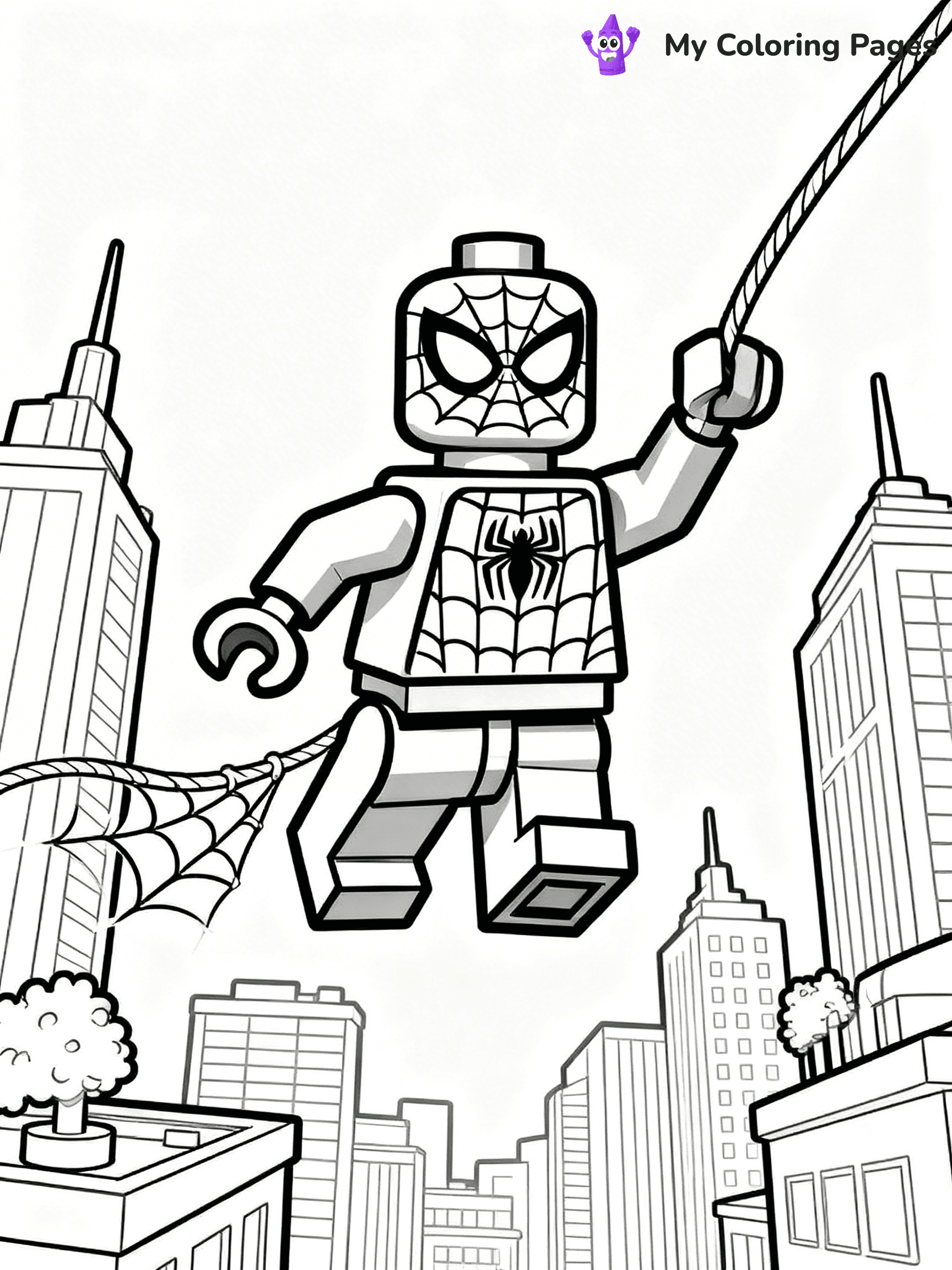 Lego Spiderman Coloring Pages - 9