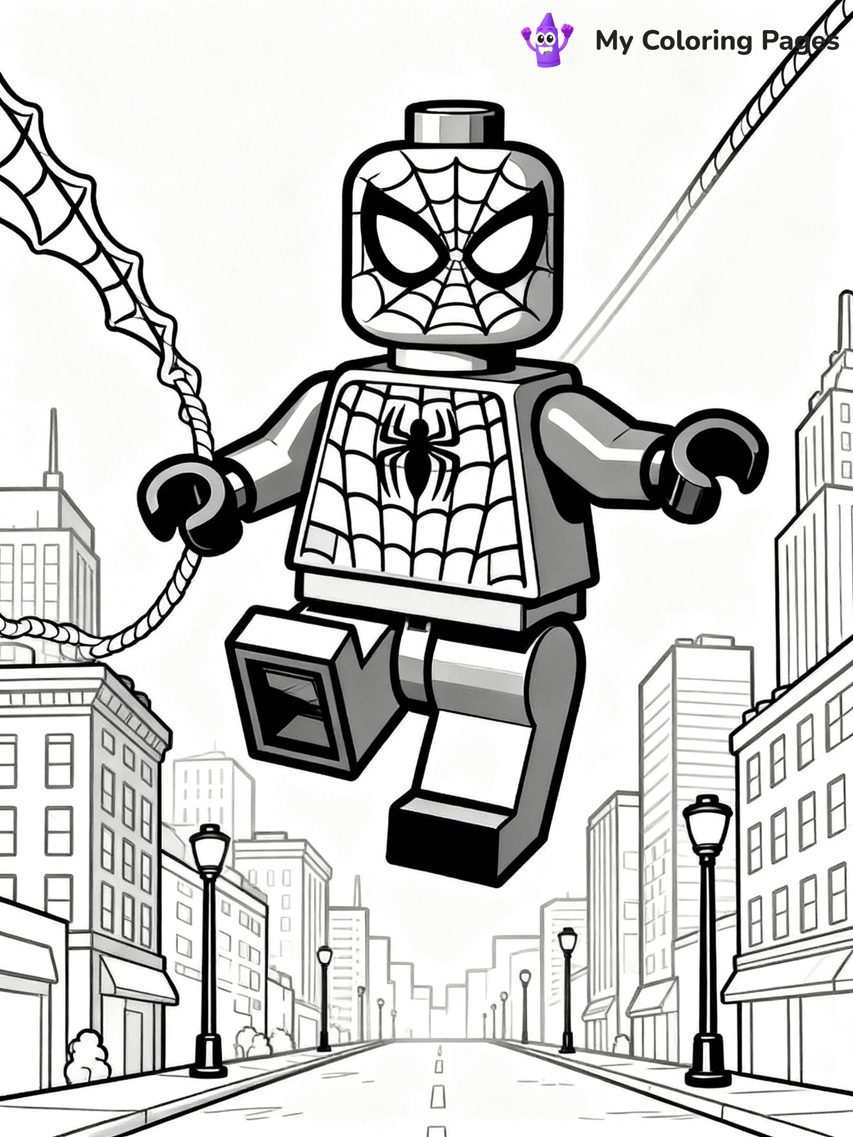 Lego Spiderman Coloring Pages - 8