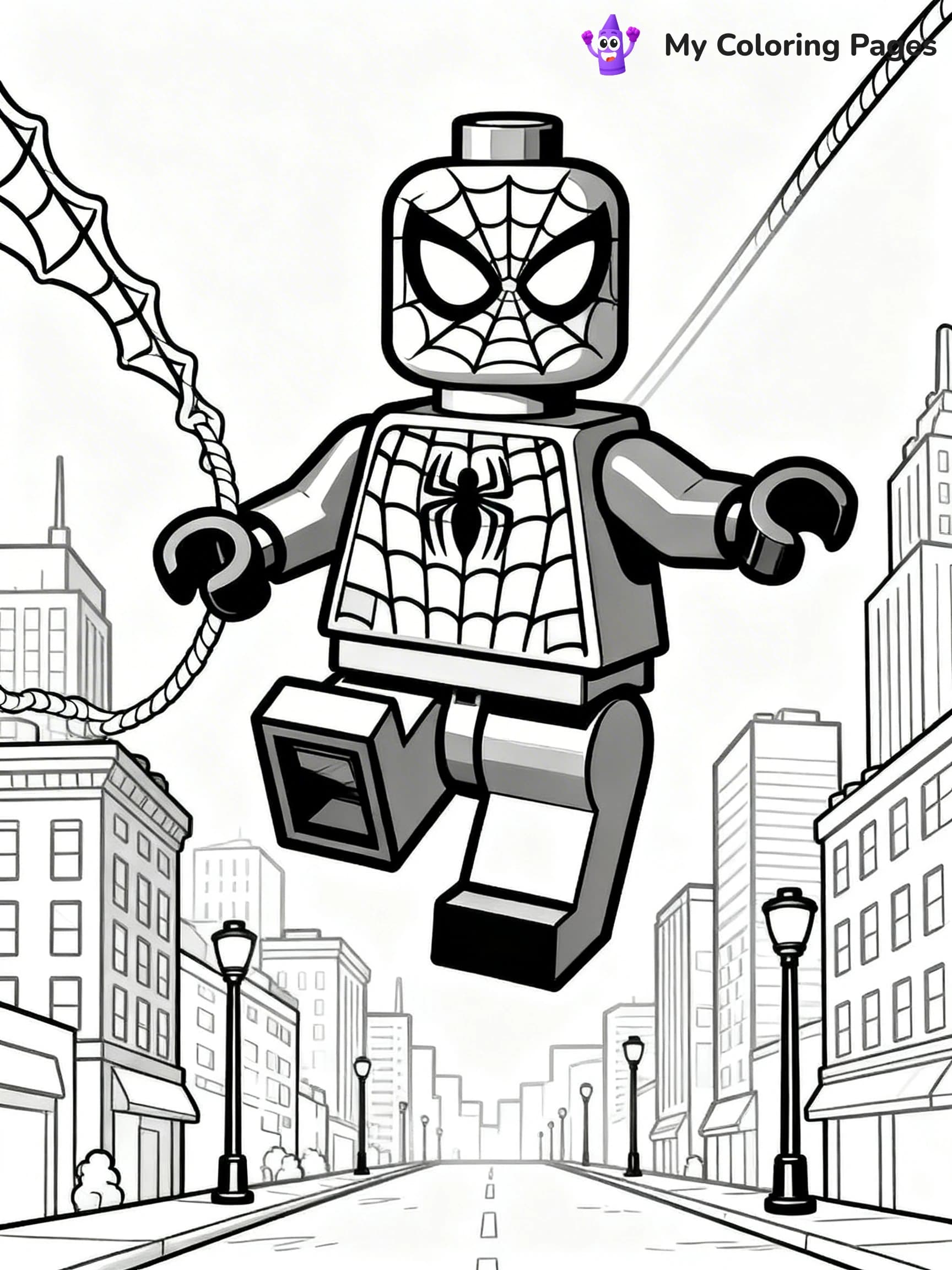 Lego Spiderman Coloring Pages - 8