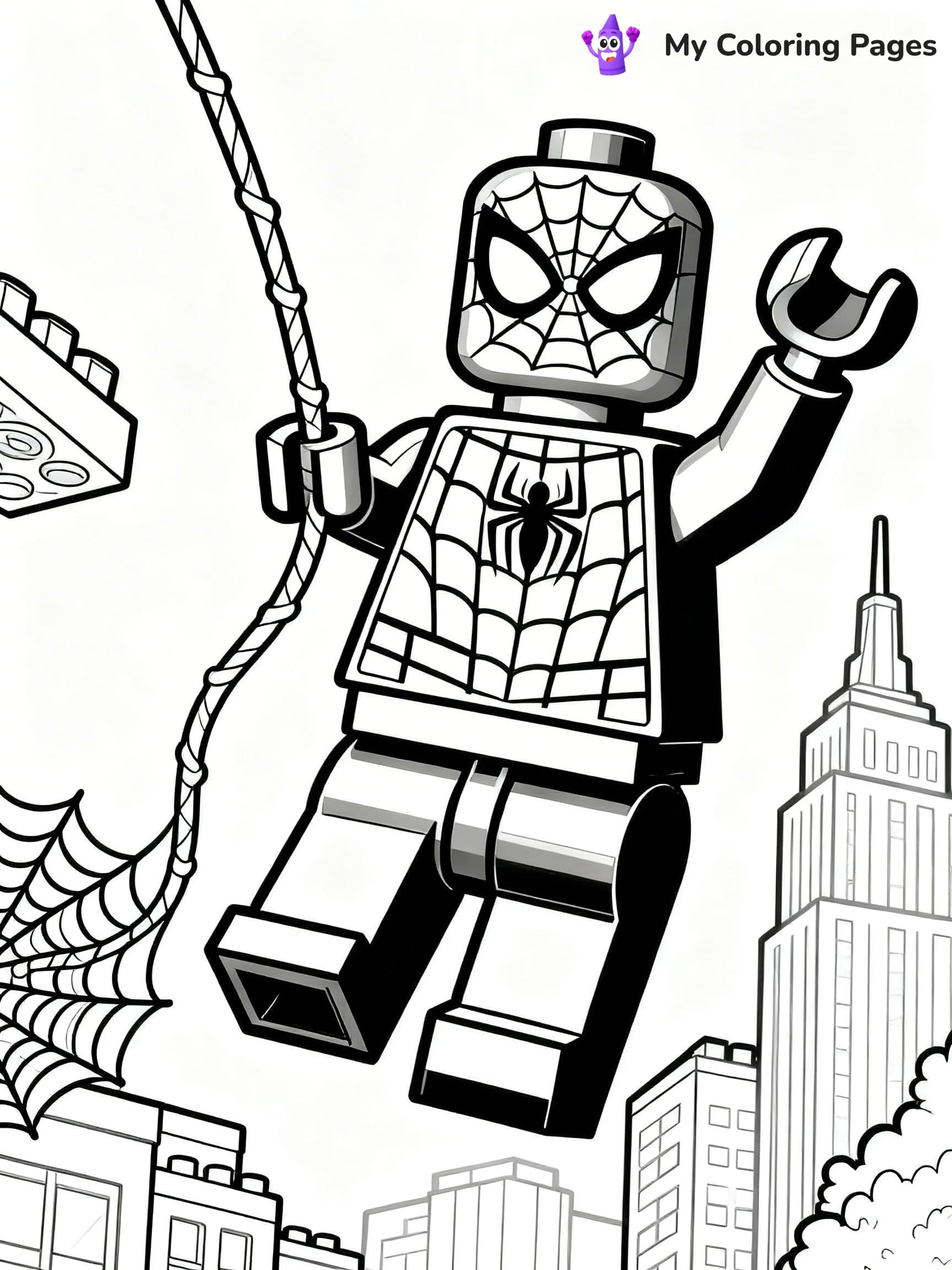 Lego Spiderman Coloring Pages - 7