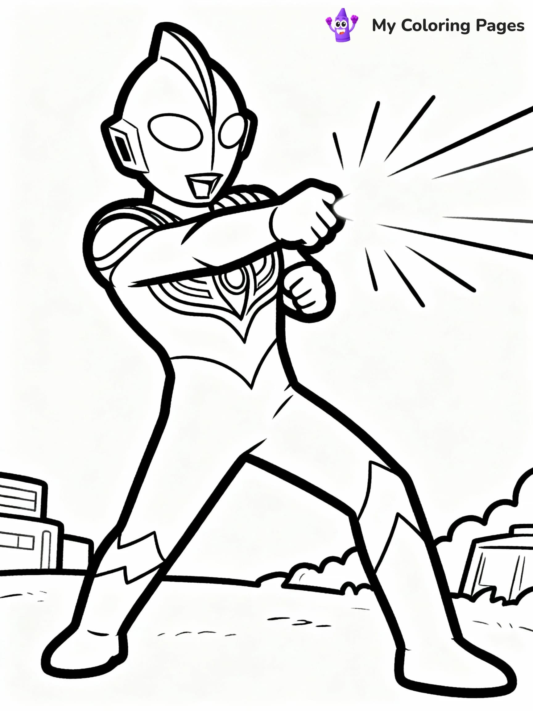 Ultraman Coloring Pages - 1