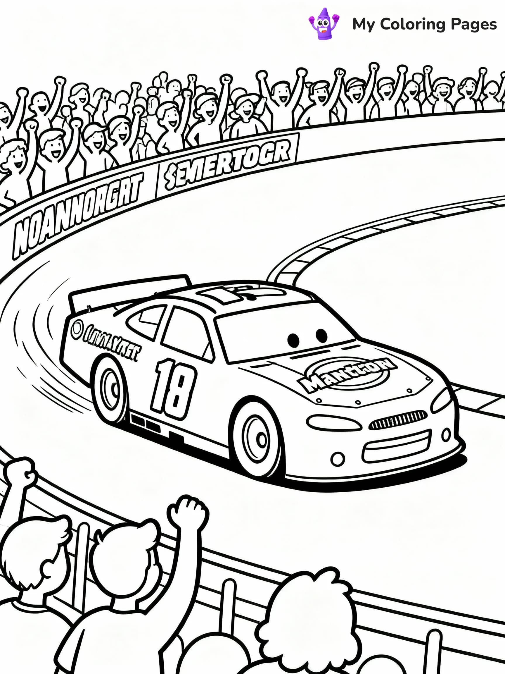 Race Car Coloring Pages - 3